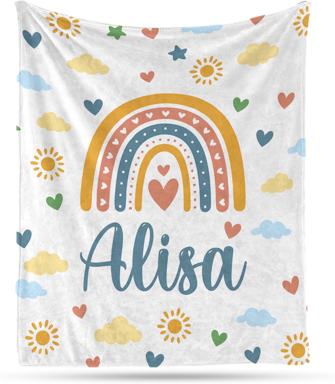 Ship Next Day, Personalized Baby Blanket – Printed in USA, Custom Baby Blanket for Boys & Girls, Baby Blanket with Name, Baby Shower, Easter, Christmas, Birthday Newborn & Toddler Gifts, Baby Gifts