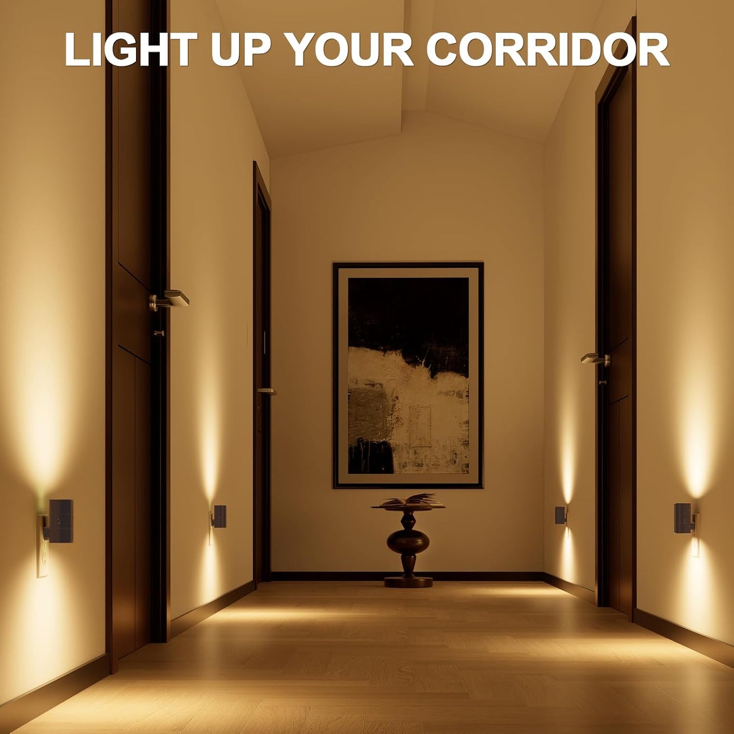 NIORSUN Night Lights Plug Into Wall,Plug in Night Light with 3 Light Modes,Ultra-Slim Design,Dusk to Dawn Sensor,0-100LM Dimmable Night Light for Hallway Bathroom Stairway Bedroom,Black,2 Pack