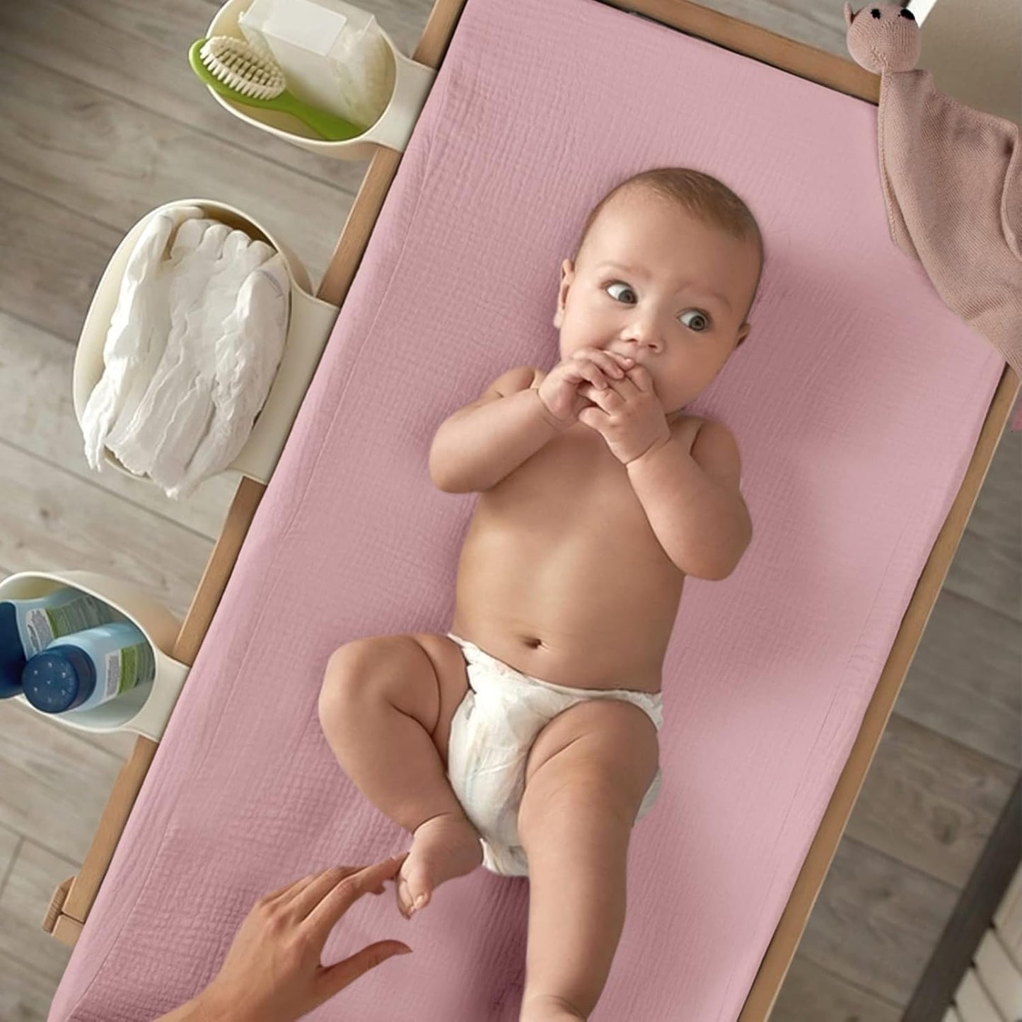 lulumoon Baby Changing Pad Cover: Muslin Diaper Changing Table Pad Cover - Changing Pad Sheets for Girls Boys