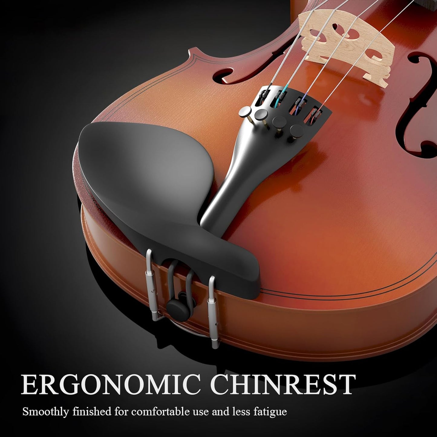 4/4 Beginner Violin Kit for Adults, Complete Full Size Violin Set with Portable Case, Bow, Rosin