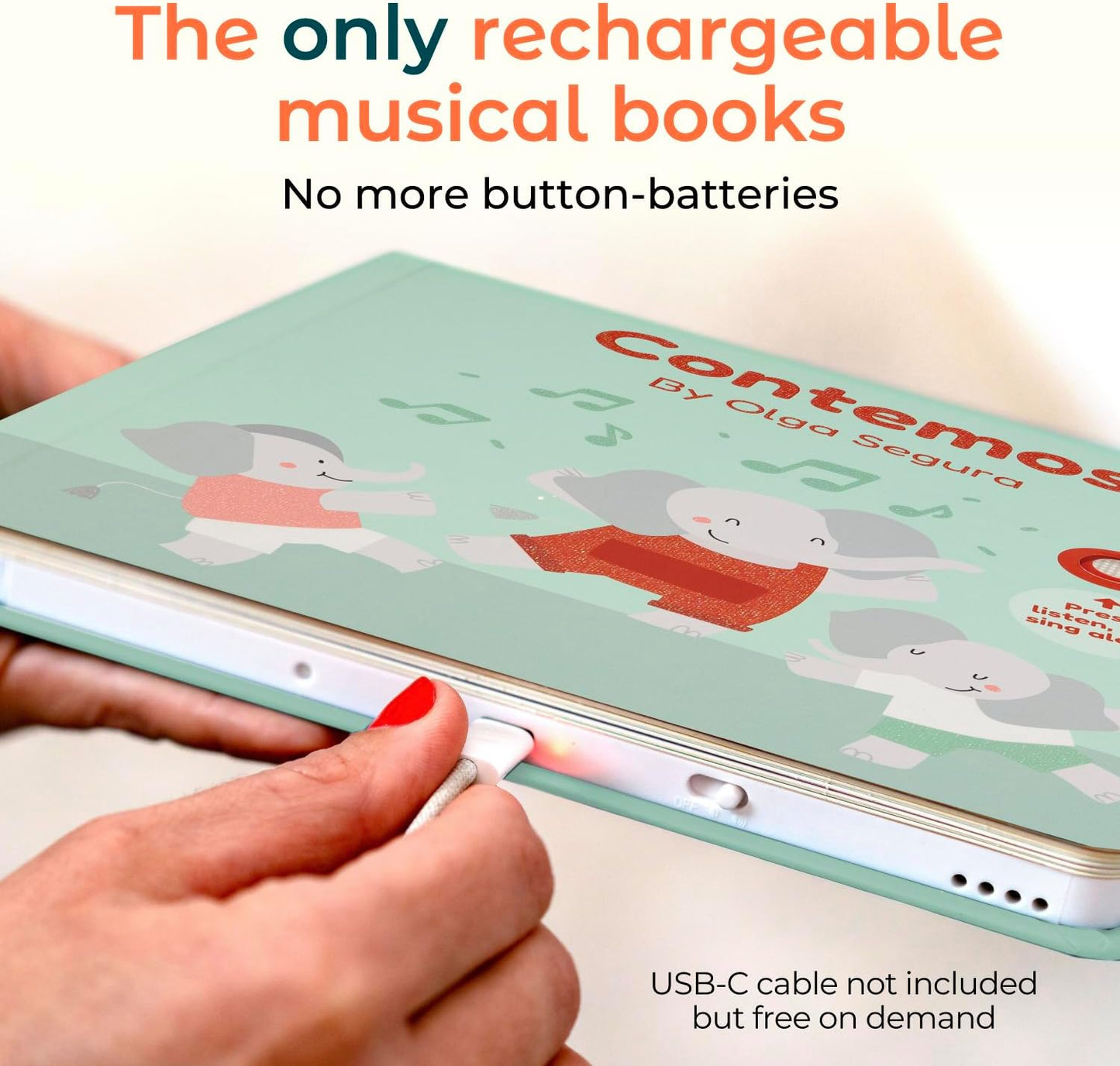 Cali's Books Spanish Count - Nursery Rhymes Sound Book for Babies and Toddlers 1-3, Baby Book with Songs for Kids, Educational Song Learning Toys, Libros en Espanol para ninos (Contemos)