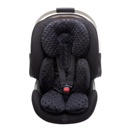 Pro Goleem Infant Car Seat Insert, Babybody Support for Toddler, Soft Minky Preemie Car Seat Insert, 2-in-1 Reversible, Perfect for Carseats, Strollers, Swings, Black