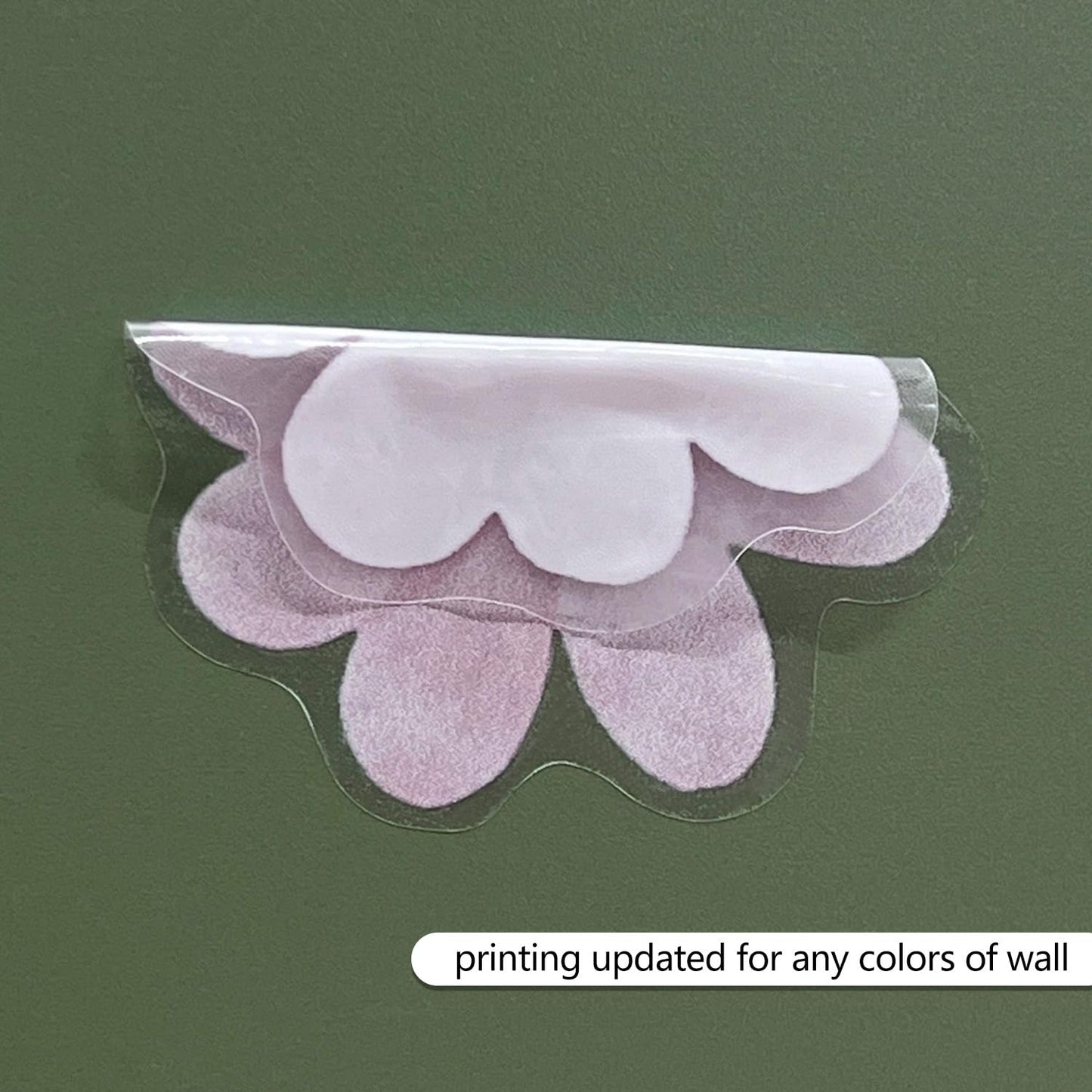 YouRfocus Daisy Wall Decals | 42 PCS Boho Flower Stickers for Girls' Rooms, Playrooms, and Nurseries | Dual Layer Print for High Coverage | Removable Peel and Stick Wall Decor (Pink-B) | 6 Sheets