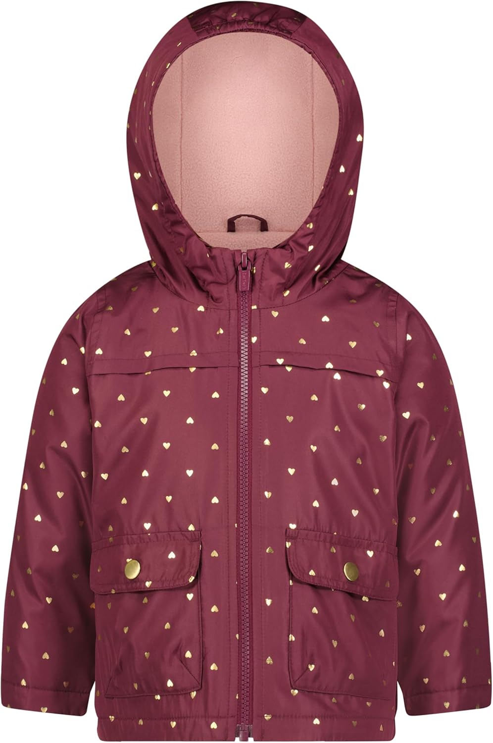 Carter's Toddler Girls Midweight Jacket, Warm, Hooded, Water-Resistant Winter Coat