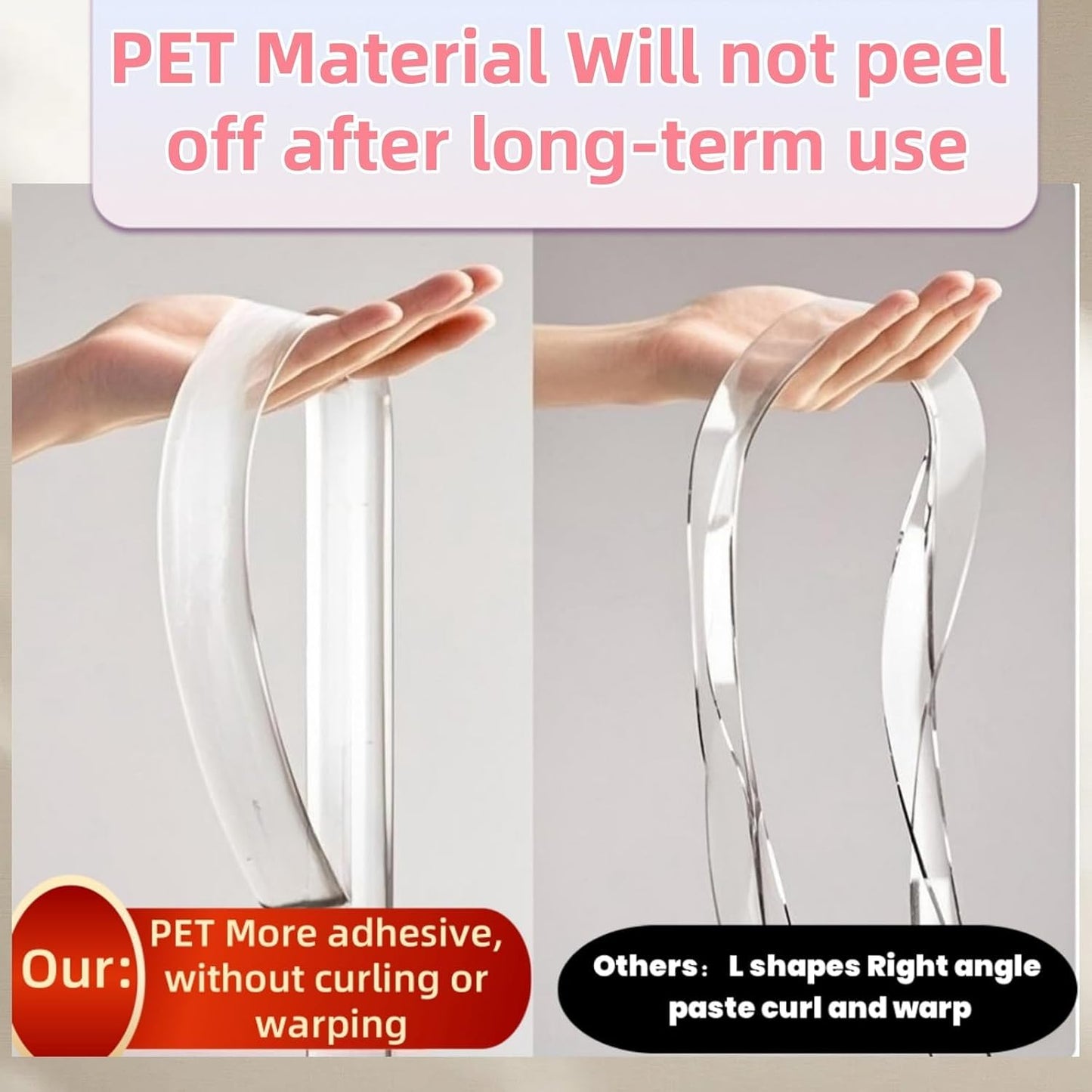 Clear Self Adhesive Edge,1.18in widthx78.8in Length,Door Edge Guard,Adhesive Edge Protector,Cabinet Door Protector Edge Guard,Clear Corner Protectors for Furniture(thk: 2mm)