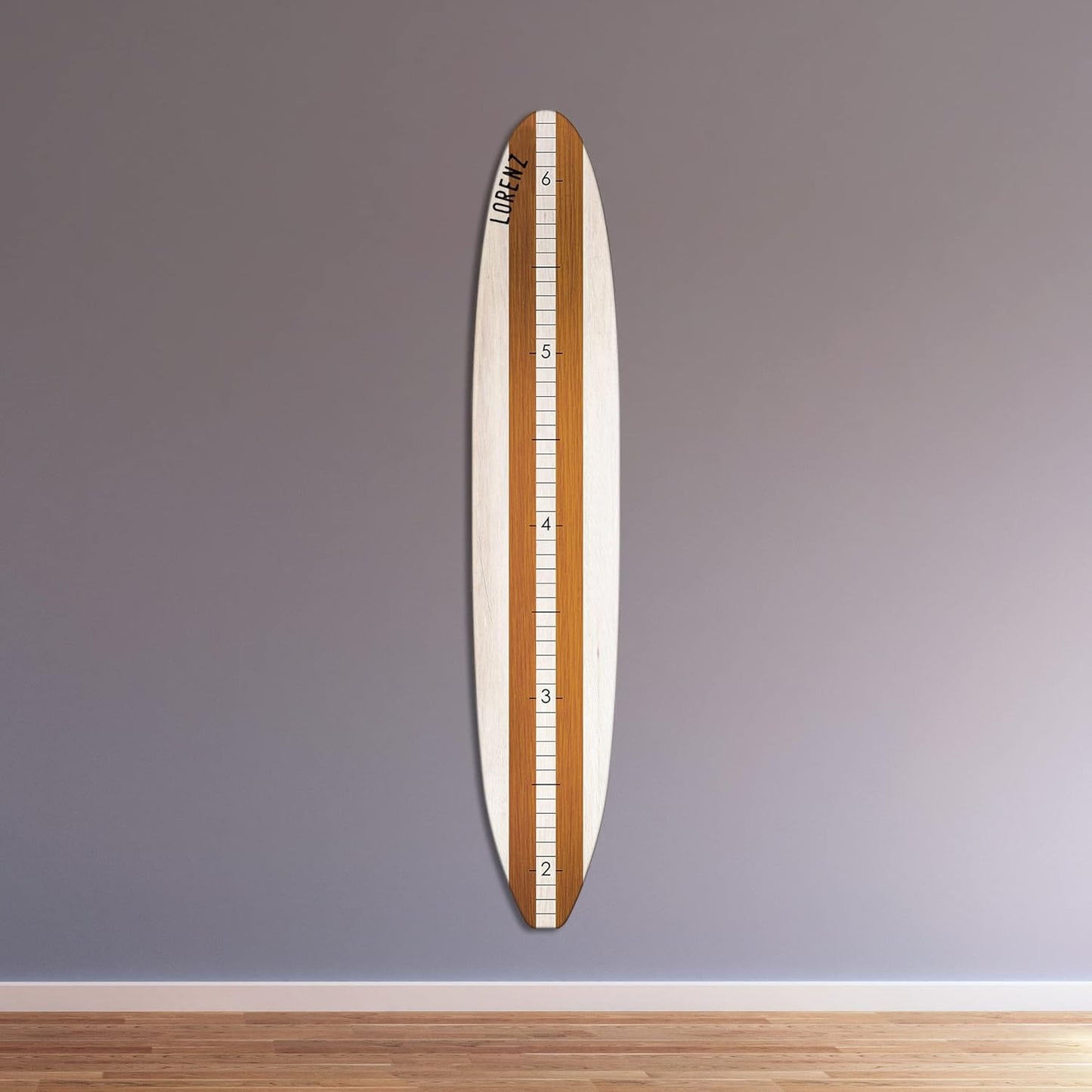 Personalized Surf Board Height Chart - Growth Chart for Wall Height Ruler Kid Growth Chart Height Tracker Wood Surfboard Child Height Chart for Kids Grow Chart Height Board-57"x10.5"