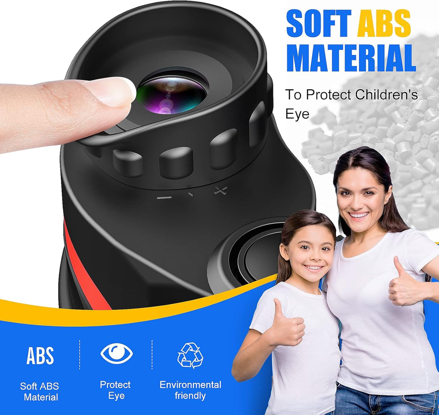 LET'S GO! Binocular for Kids, Compact High Resolution Shockproof Binoculars