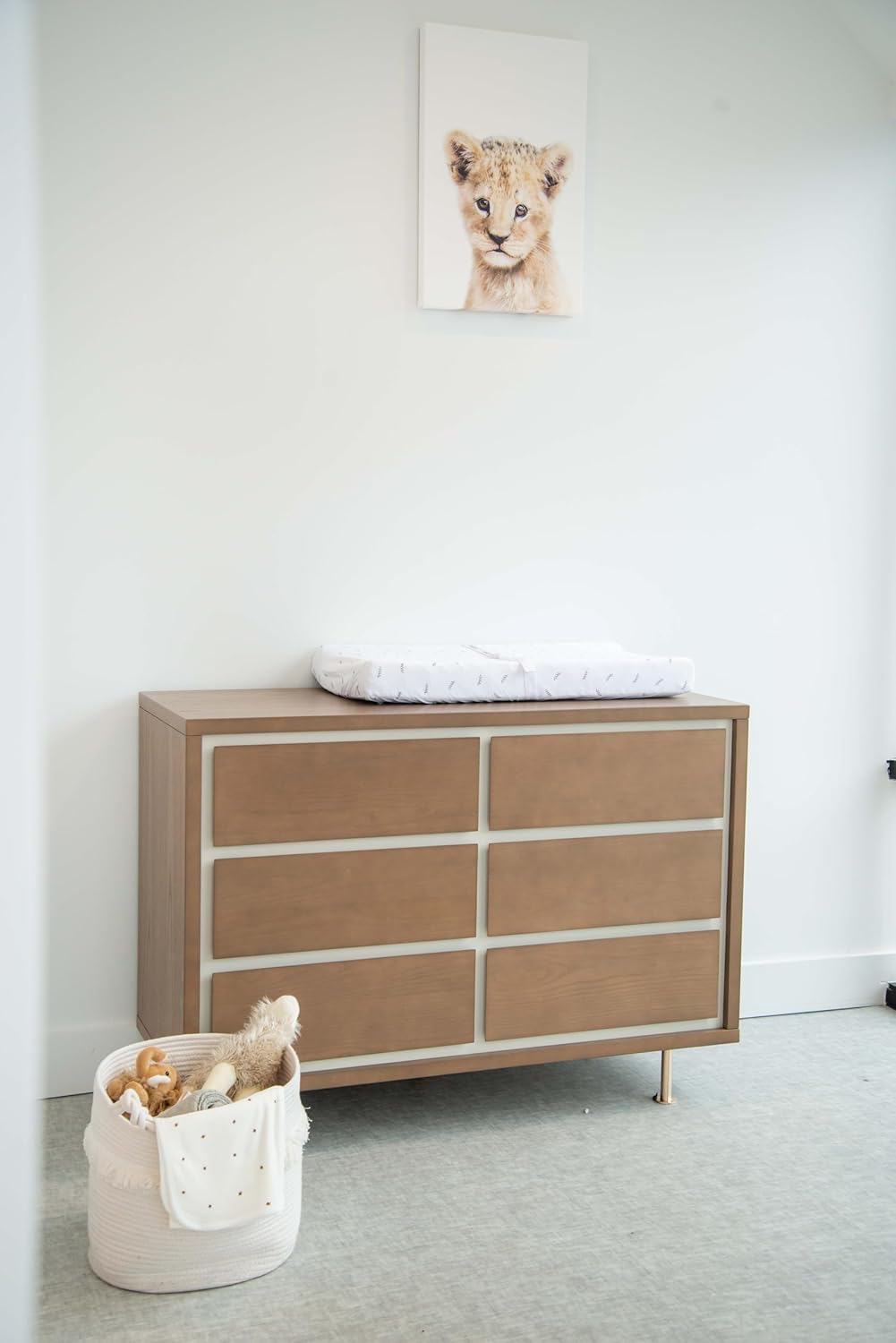 Ely’s & Co. Changing Pad Cover, Diaper Changing Table Sheets, 2 Pack, Cradle Sheet Set for Baby Boys/Girls, 100% Jersey Knit Cotton, Forest Grey Collection, 32”x16”x5”