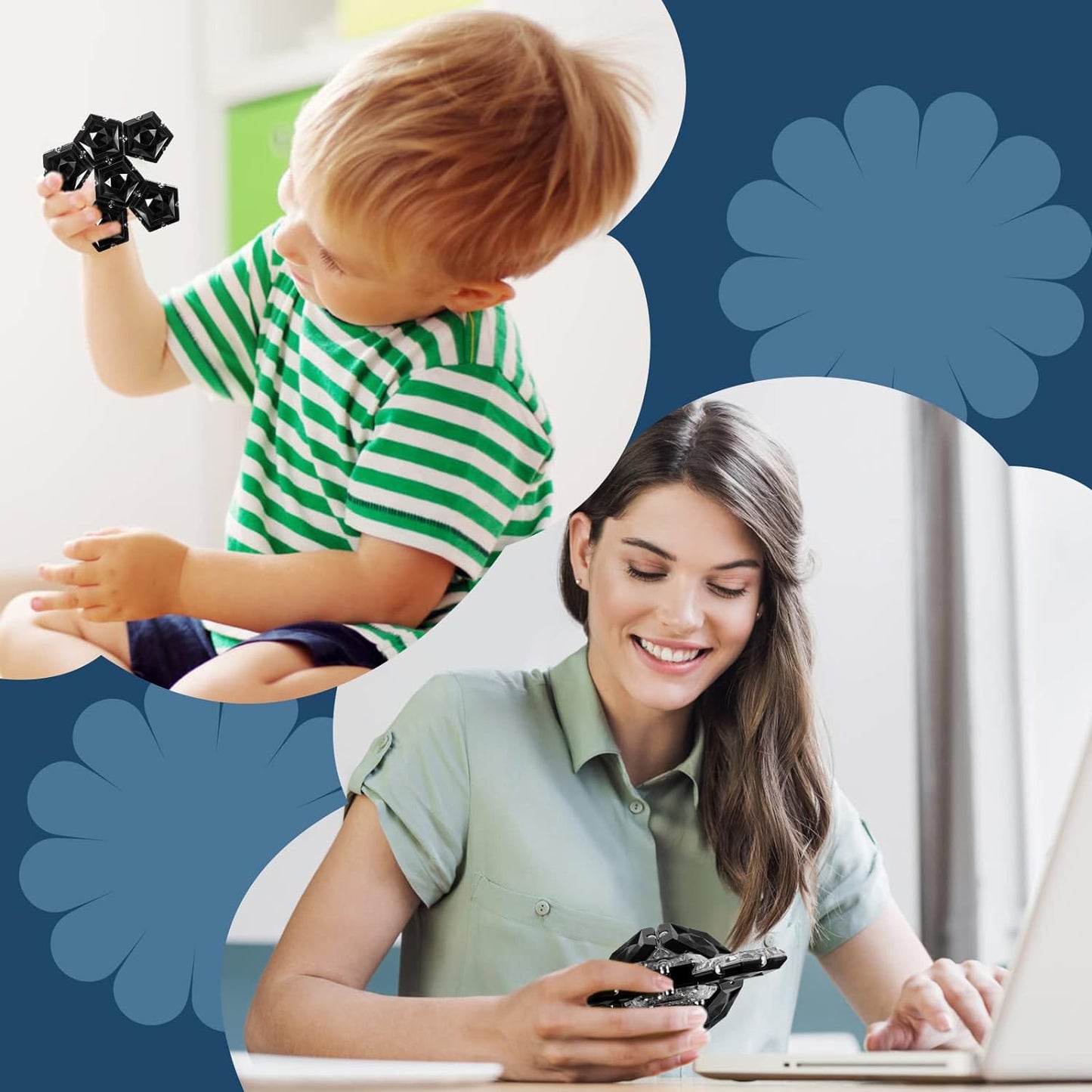 Magnetic Fidget Sphere Stress Relief Toys for Adults Kids, Anxiety Sensory Fidget Toys with Strong Neodymium Magnets, Desk ADHD Focus Tool Gift for Men Women (2.67'' Travel-Safe Toy Ball)