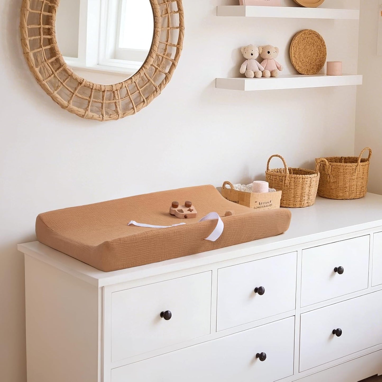 lulumoon Baby Changing Pad Cover: Muslin Diaper Changing Table Pad Cover - Changing Pad Sheets for Girls Boys