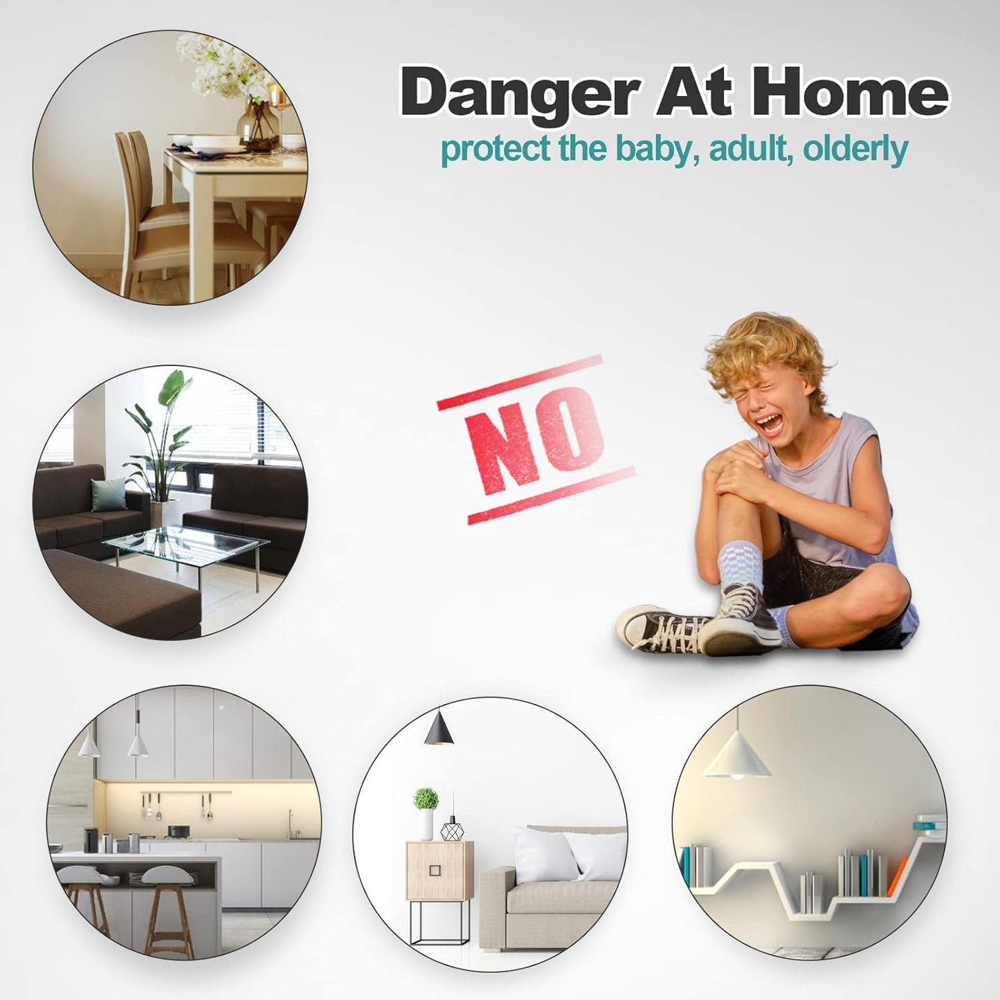 12 Pack Corner Protector Baby Clear Corner Guards Sharp Corner Cover Bumper Stop Head Injuries Tables, Furniture & Sharp Corners Baby Proofing