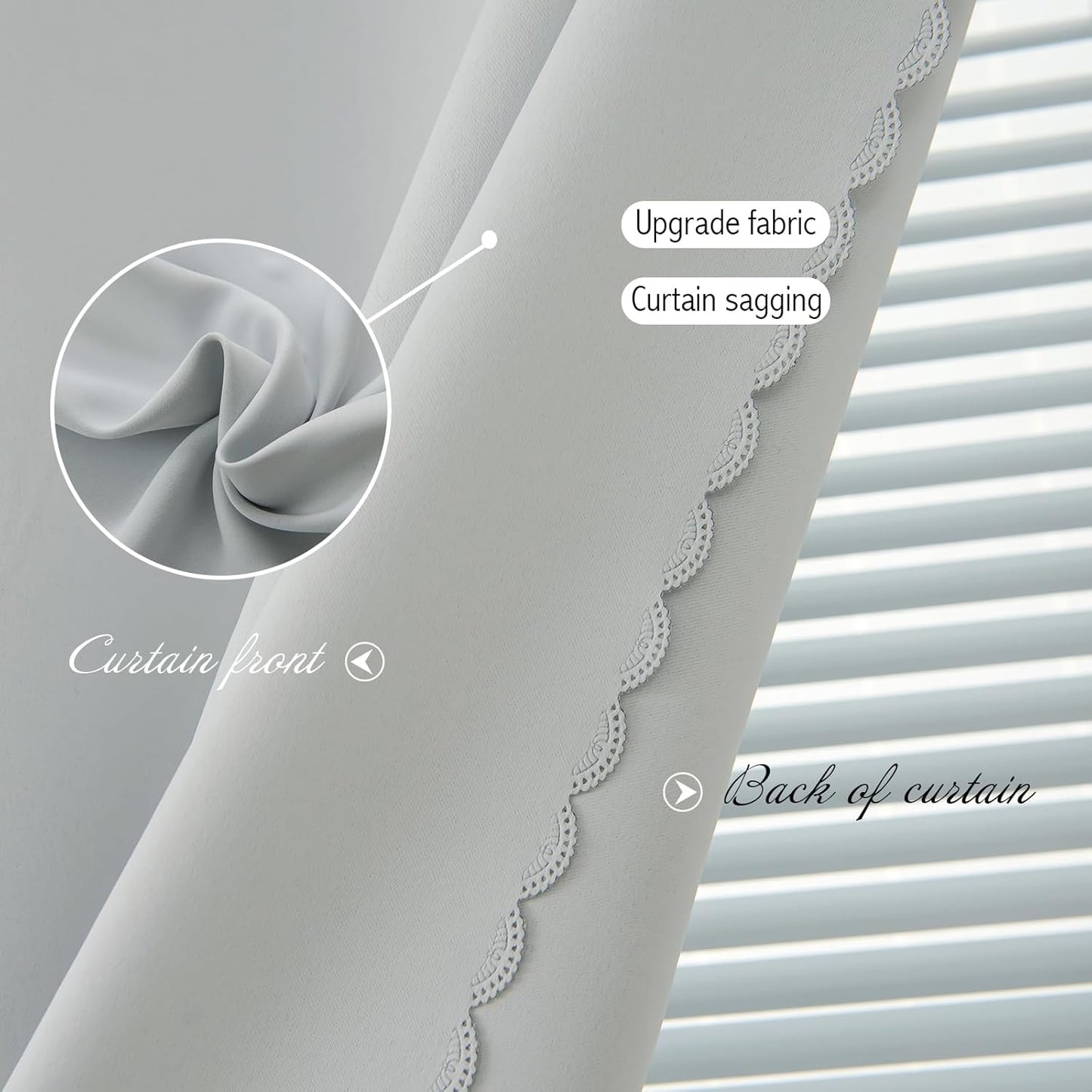 self Adhesive Curtains Portable Blackout Curtain Simple and Easy to Install Bedroom Window Thermal Lnsulated Kitchen Room Darkening Black Small Drapes, 59" W X 59" L, White, 1 Panel