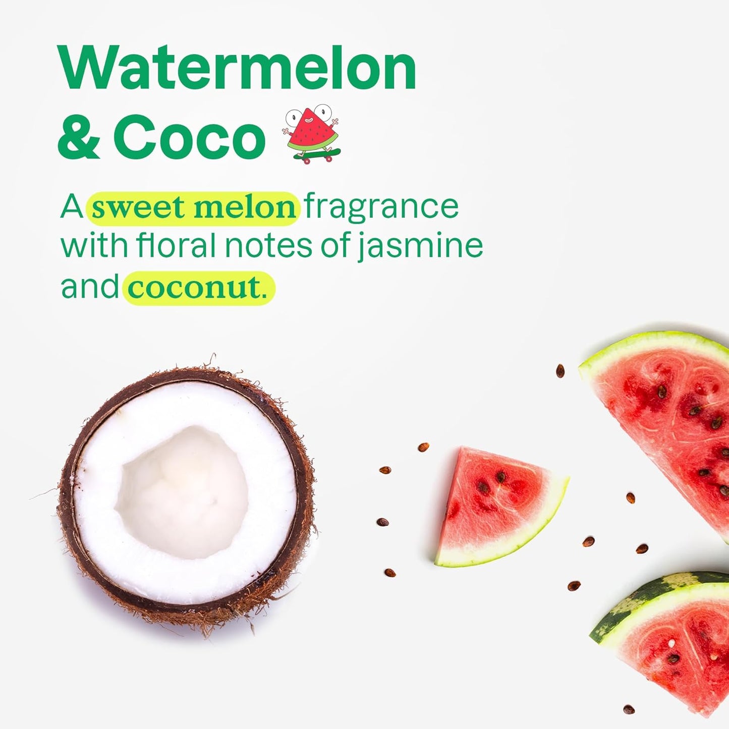 ATTITUDE Shampoo and Body Wash for Kids, EWG Verified, Dermatologically Tested, Plant- and Mineral-Based Ingredients, Vegan and Cruelty-Free, Watermelon and Coco, 16 Fl Oz