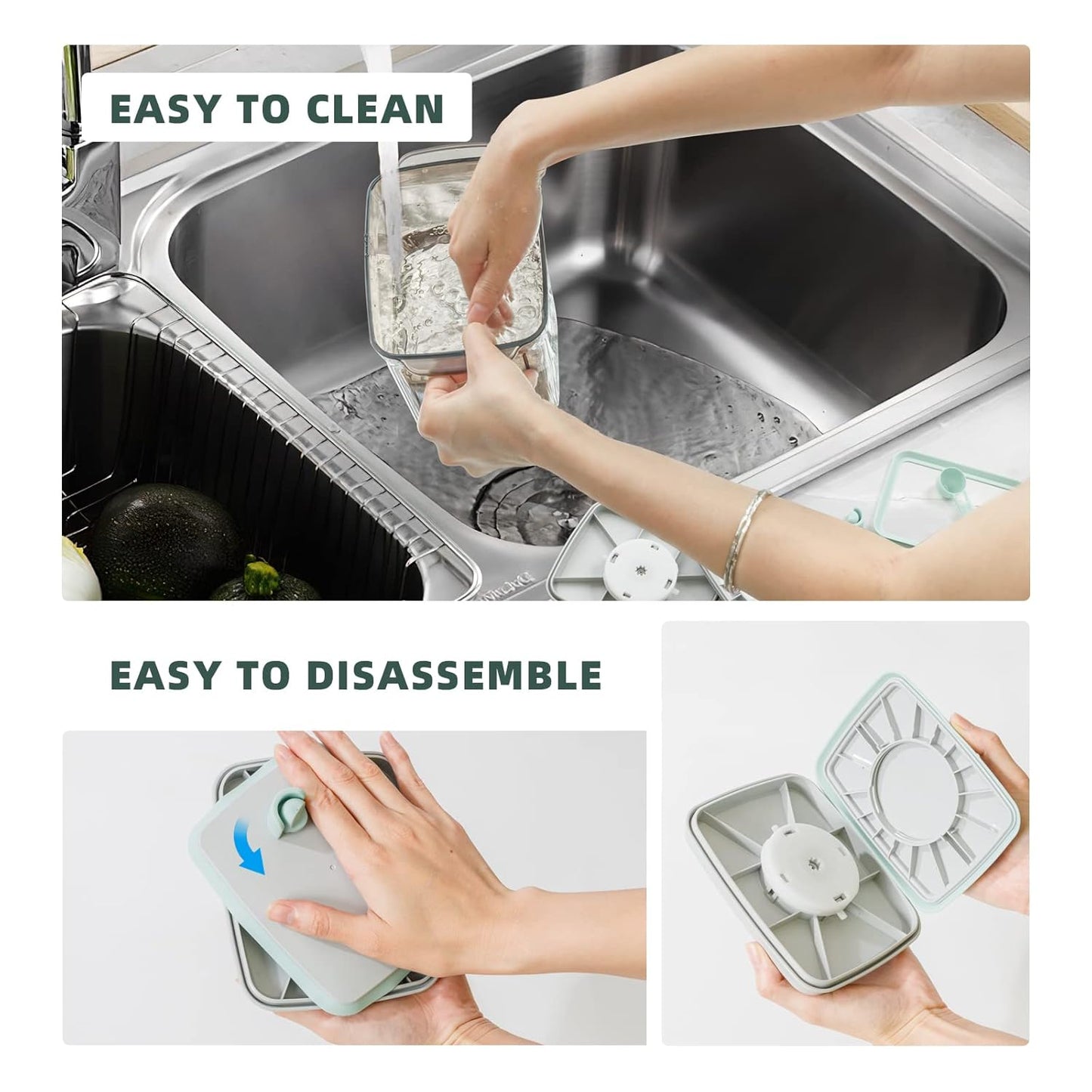 To Go Formula Container - 1000ml Airtight Milk Powder Container for Travel, Formula Dispenser with Scraper, 11OZ, 0.66LB, 300g, Brown