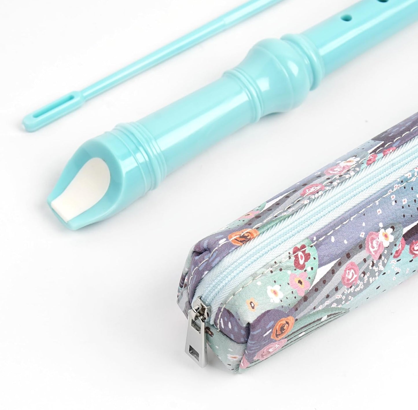 Recorder Instrument for Beginner Adults,8-Hole Soprano Descant Recorder Music Flute with Cleaning Rod & Case Bag For Home Entertainment(2-Cactus2)