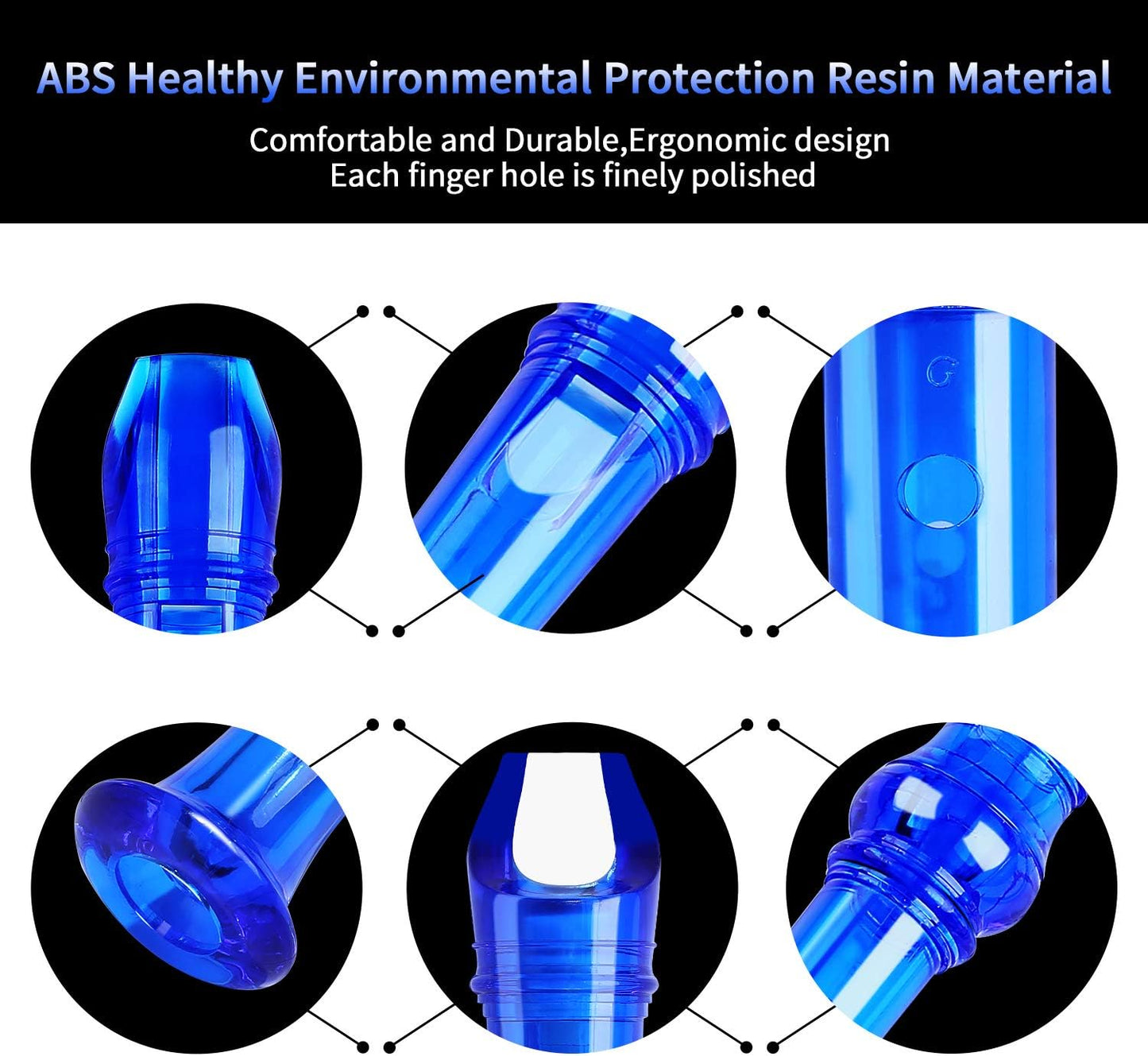 Soprano Recorder Instrument for Kids Beginners Student 8 Hole Flute German Fingering C Key Recorder Instrument 3 Piece with Cleaning Rod and Bag Fingering Chart