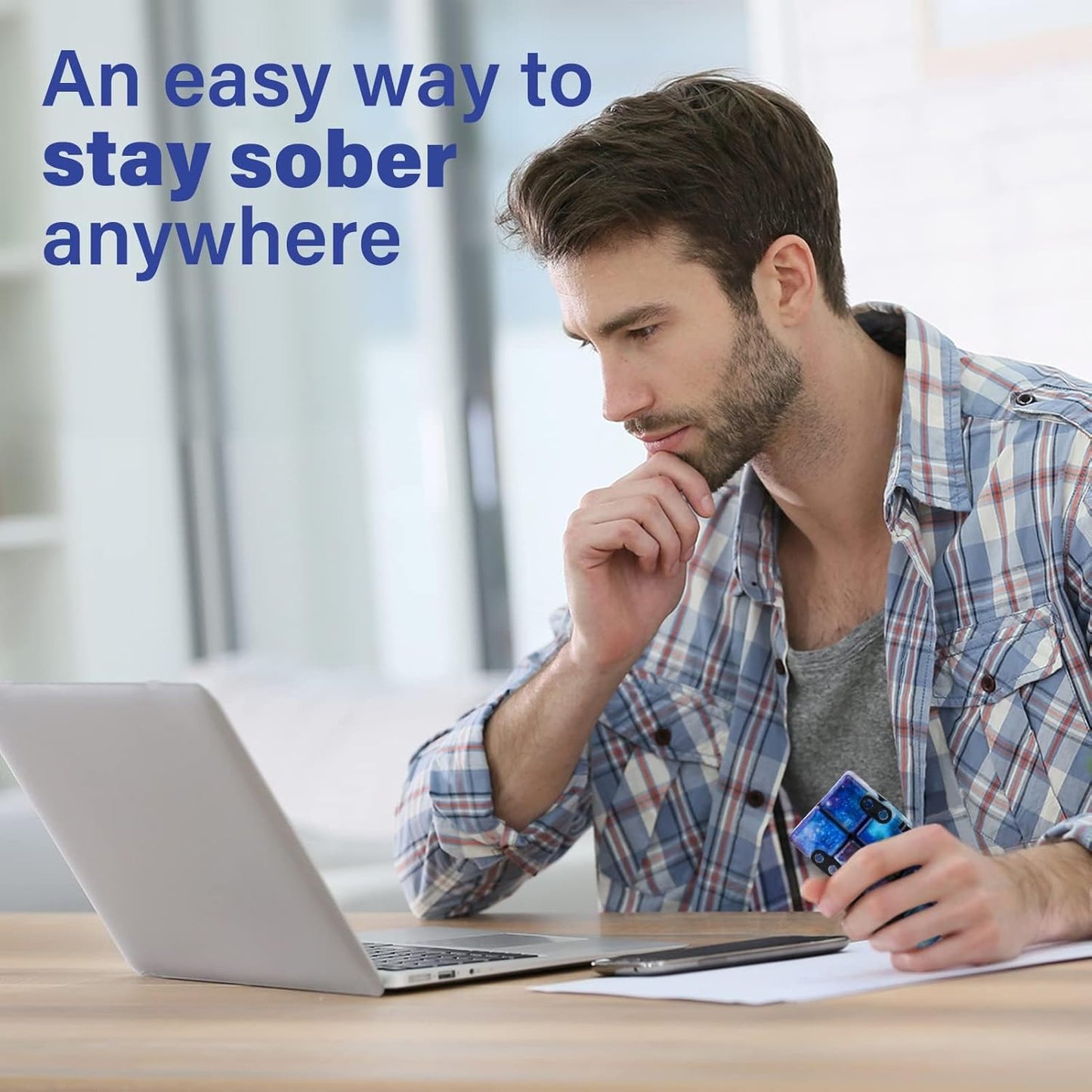 Infinitycube Fidget Toy Stress Relieving Fidgeting Game for Kids and Adults,Cute Pocket-sized Unique Gadget for Anxiety Relief and Kill Time (Mini Galaxy)