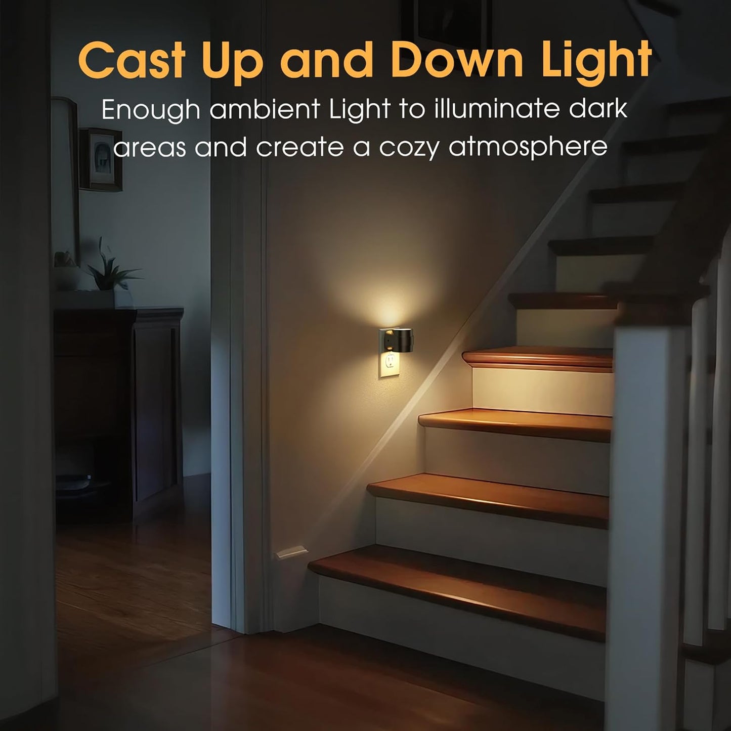 Briignite Night Light Plug into Wall[2 Pack] - Dimmable LED Night Light with 3000K/4000K/5000K & 3 Brightness Levels for Baby Nursery, Hallway, Bathroom, Kids Room, 3CCT