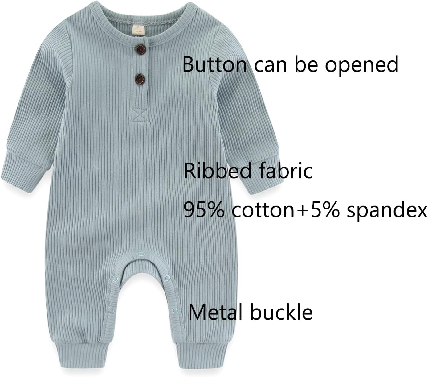 Baby Bodysuit and Pant Sets Ribbed Romper Soft Newborn Boy Girl Clothes Outfits Layette Gift Set