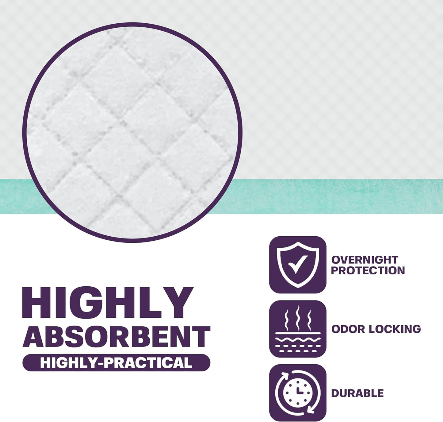 Disposable Bed Pads for Adults 17 x 24 (600 Count) - Super Absorbent and Waterproof - Incontinence Bed Pads, Chuck Pads, Chux Pads, Changing Pads for Baby, Pee Pads for Kids