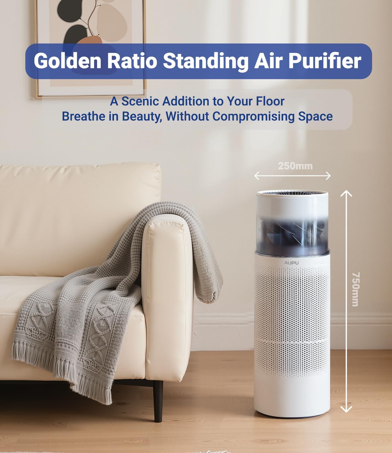 2 in 1 Air Purifier with Humidifier,Air Purifiers for Home Large Room,Humidifier and Air Purifier in one HEPA Purifier for Home Pets Remove Pet Odor Smoke Pollen Dust for Bedroom,Living Room,Office