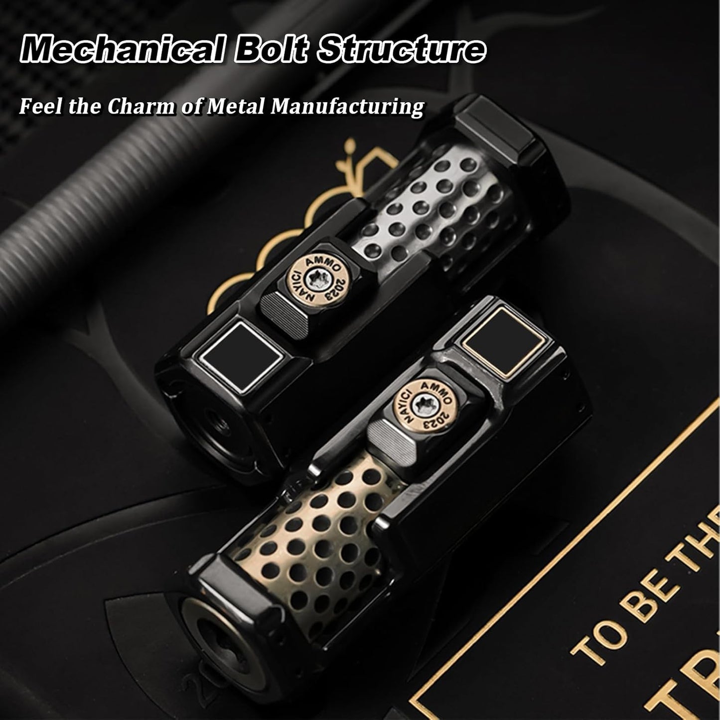 Fidget Toys Adults, Mechanical Bolt Fidget Slider Fidget Spinner Toys, EDC Fidget Toys Home Office Executive Desk Toys, Ideal Gift for ADHD/ADD/Autism (Silver/Black)