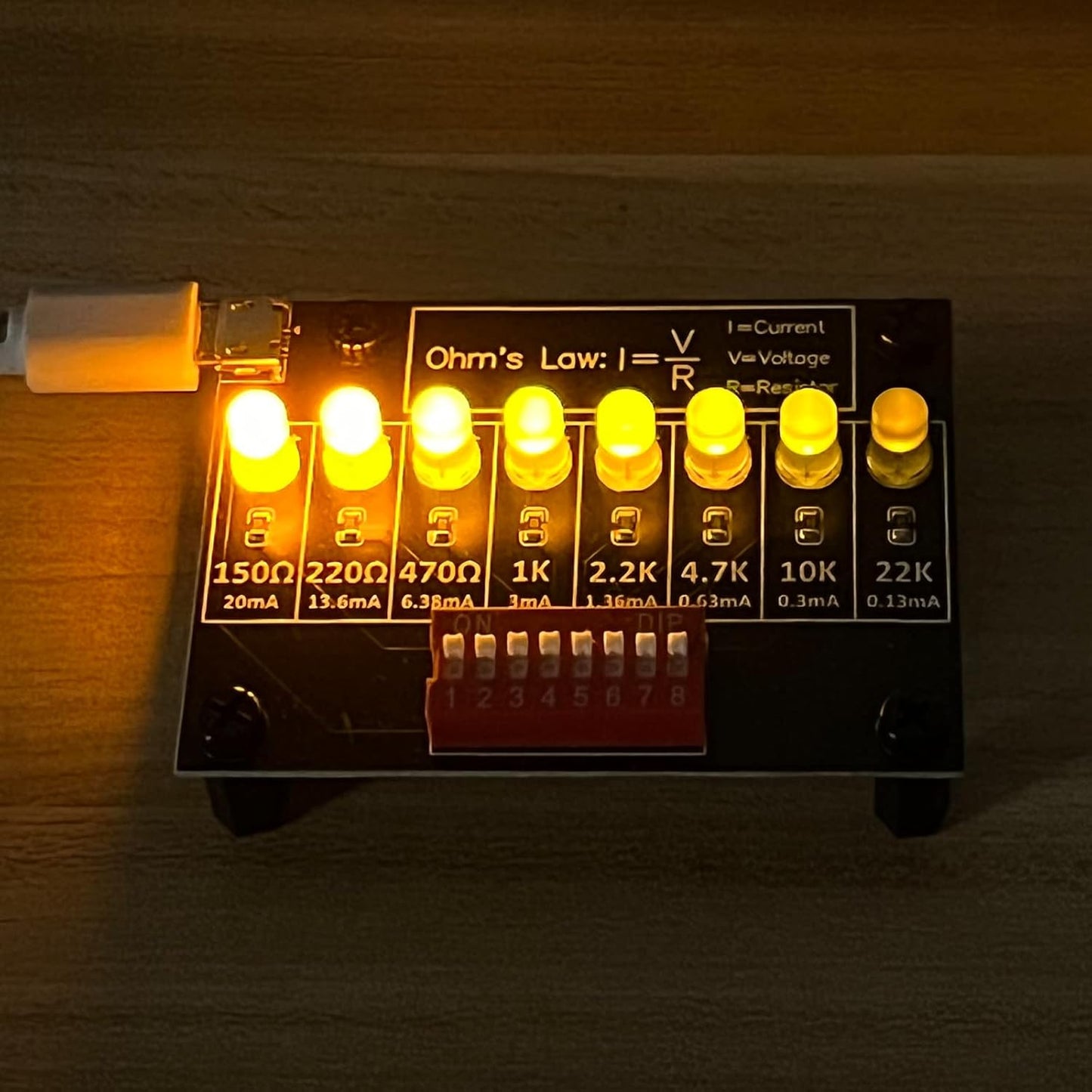 Soldering Practice Kit DIY Practical Electronic Circuit Project Resistor Learning Board