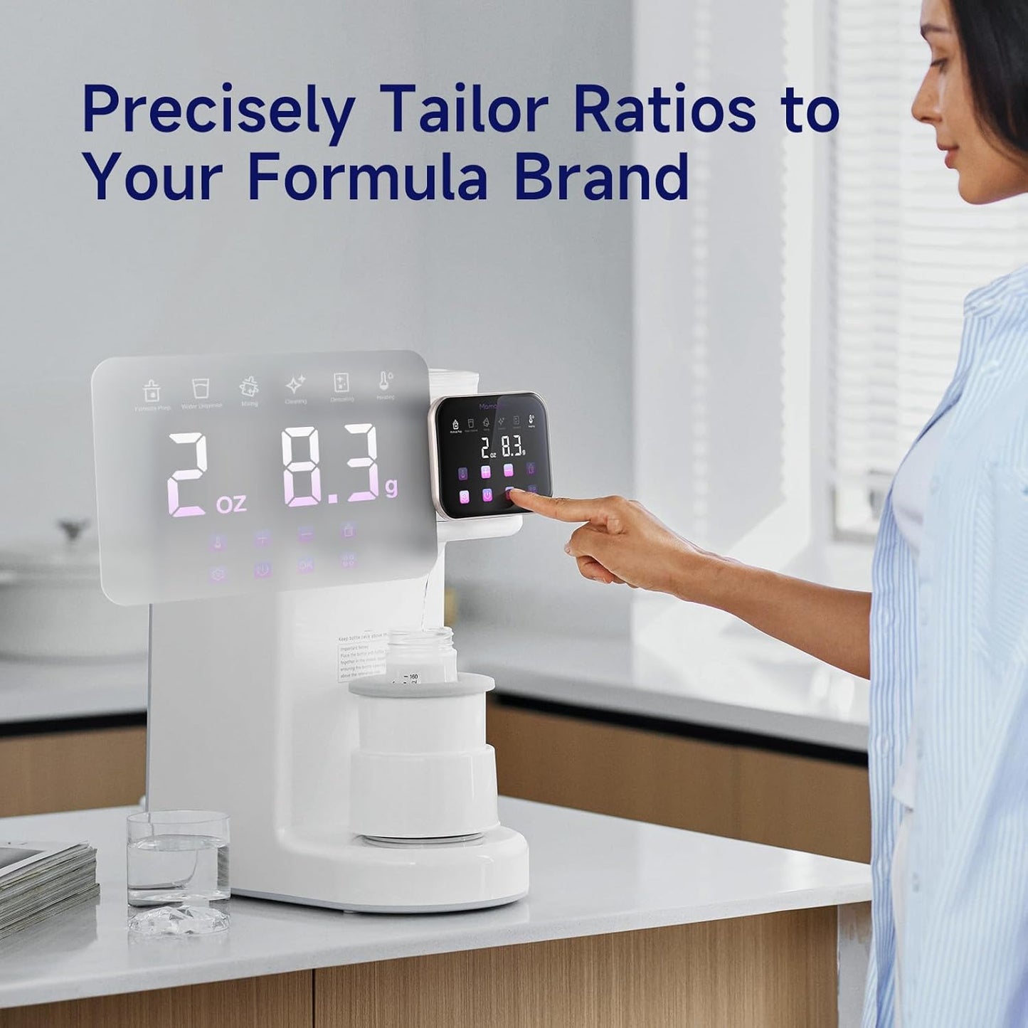 PureMix Baby Formula Dispenser - Formula Maker - Automatic Powder Blending with Accurate Temperature Control, Compatible with Most Formula Brands and Bottle Sizes