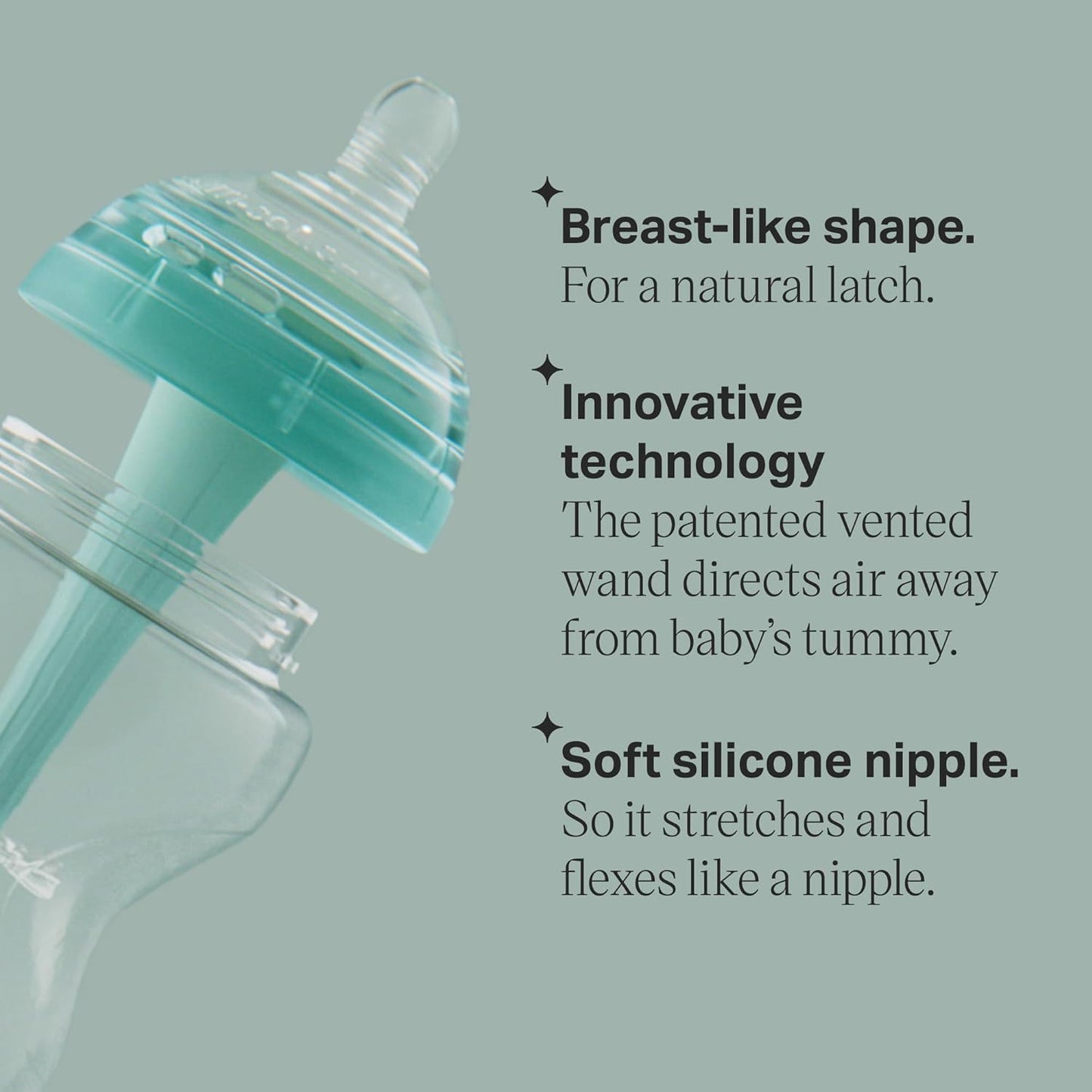 Tommee Tippee Advanced Anti-Colic 10 Piece Bottle and Pacifier Set, 5 and 9 oz BPA Free Bottles, Newborn 0+ months, Slow & Medium-Flow Breast-Like Nipples, 3 Travel Bottle Lids, 2 Ultralight Pacifiers