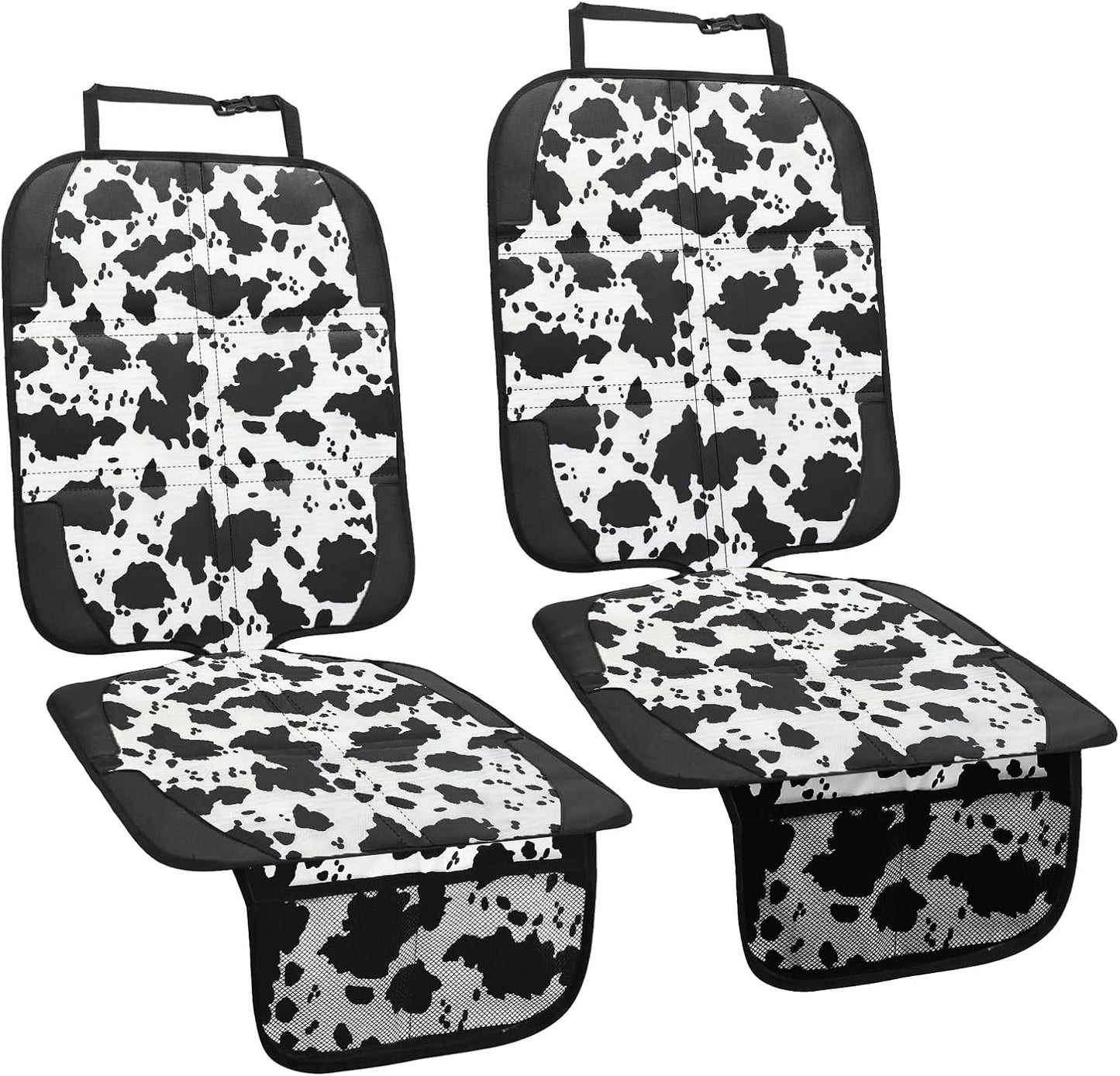 Car Seat Protector for Child Car Seat, 2 Pack Baby Car Seat Covers with Mesh Pockets & Non-Slip Backing 600D Durable Seat Protector