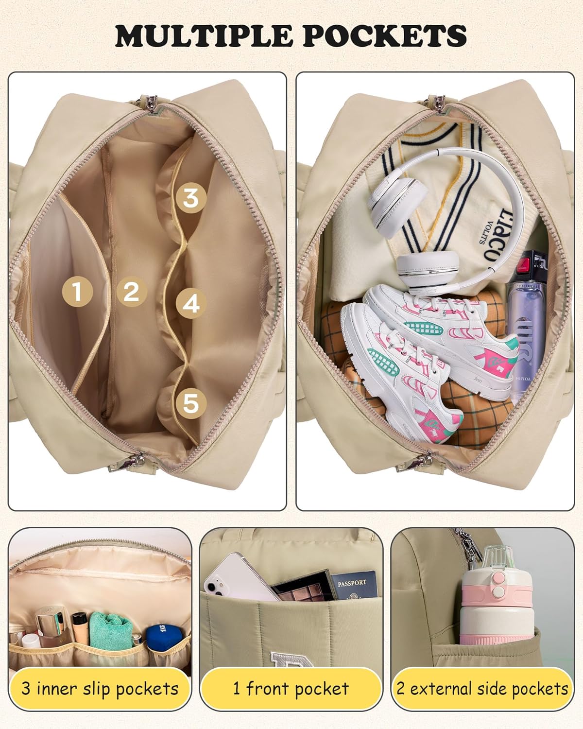 Gifts for Women Mom Unique-Monogram Duffle Bag, Weekender Bags for Women，Overnight Bag with Wet Pocket，Lightweight Travel Bags Personalized Gym Tote with Makeup Pouch