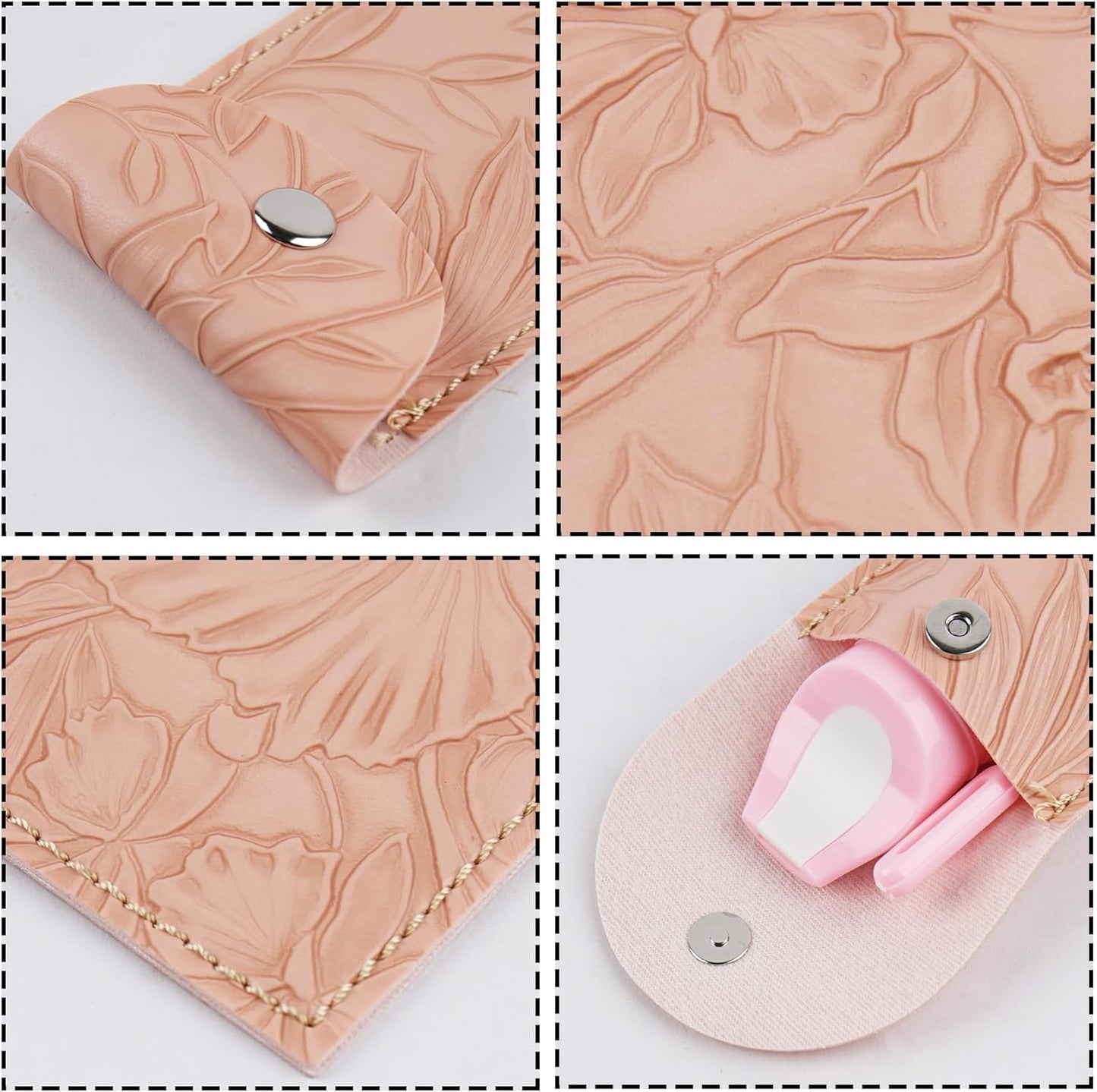 Recorder Instrument for Beginner Kids Adults,8-Hole Soprano Descant Recorder Music Flute with with Cleaning Rod & Leather Case For School Student Home Entertainment(2-Carved Pink)