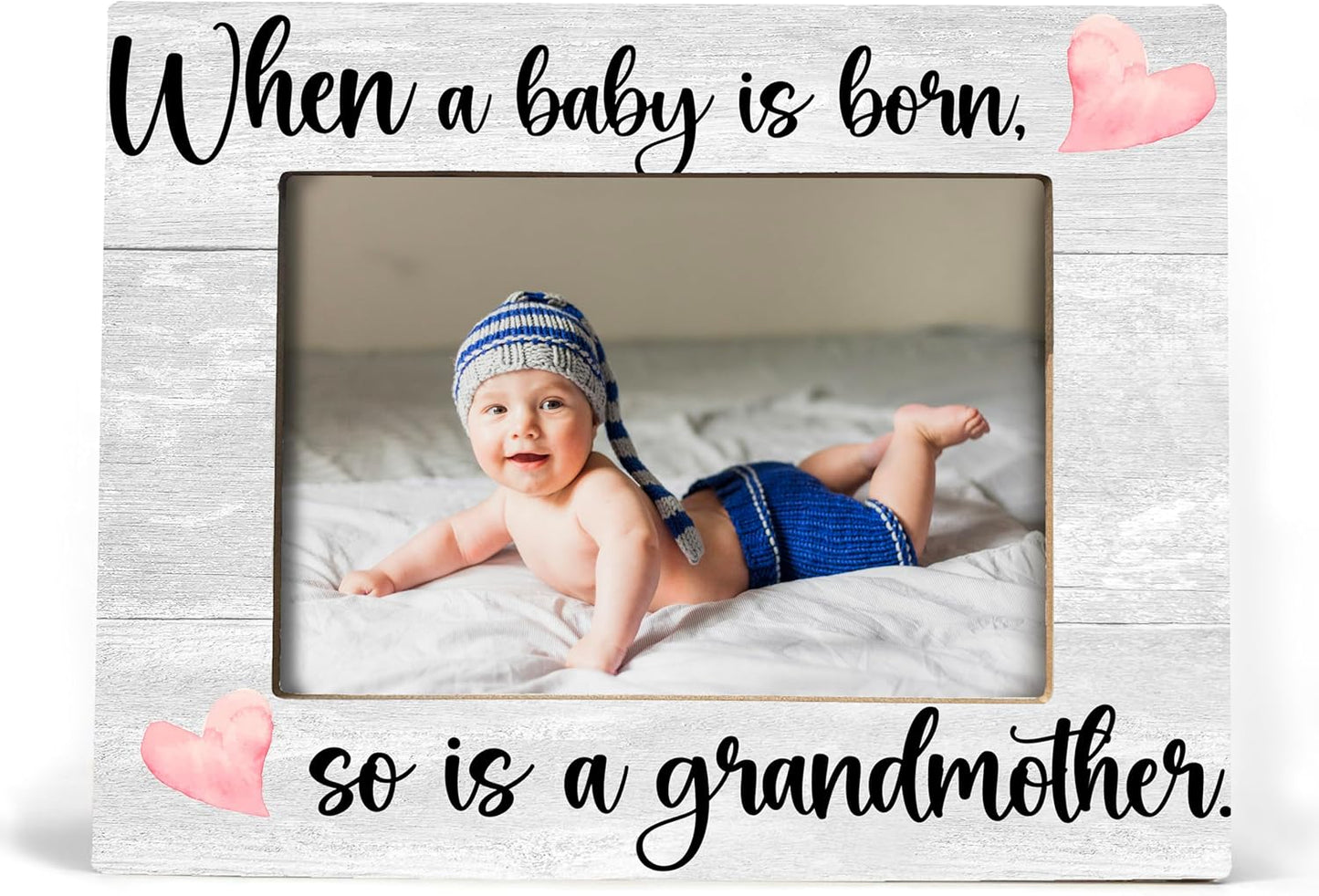 First Time Grandma Gifts, New Grandma Gifts First Time 2025, Grandma Frame, When a Baby is Born So is a Grandmother, Picture Frame, Photo Frame 8X10
