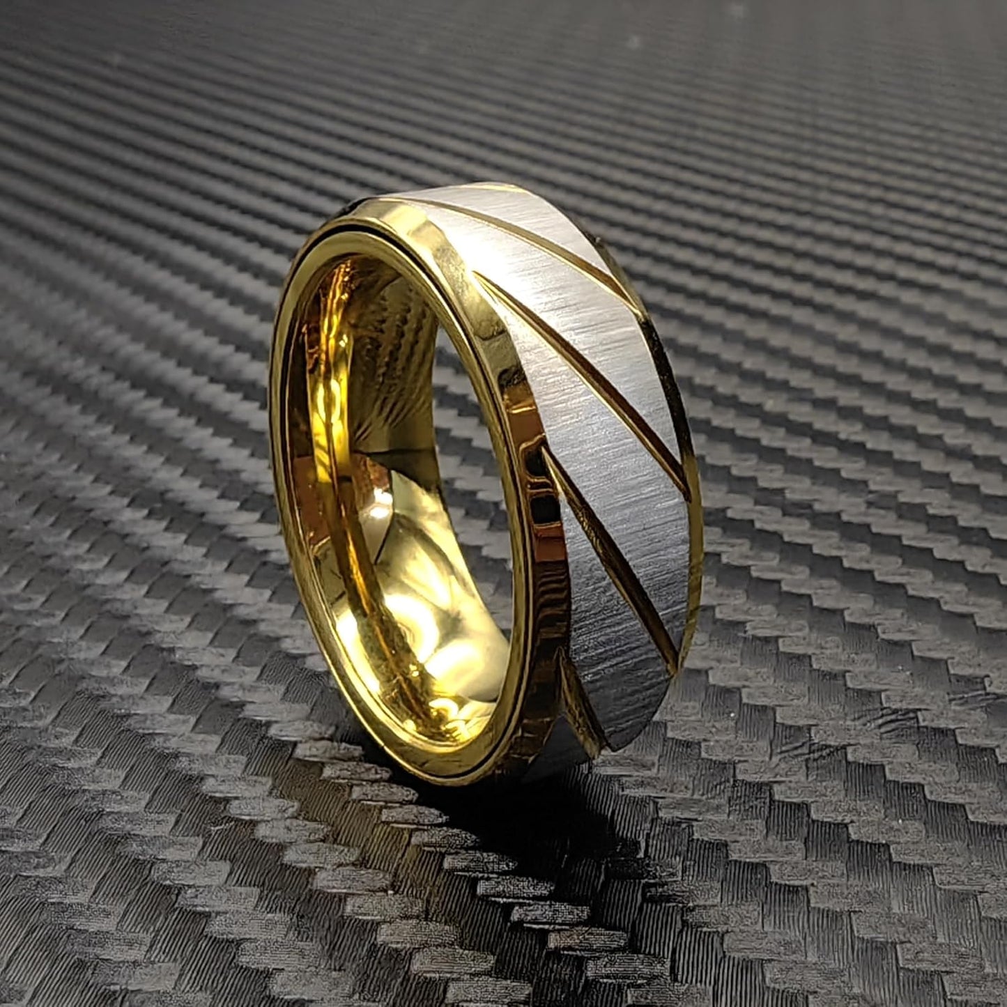 EDC Fidget Slider Fidget Toy Adult Stress Relief Metal Ratchet Ring Jewelry ADHD Recreational Fidget Toy Tactile Coin (Golden, 14)