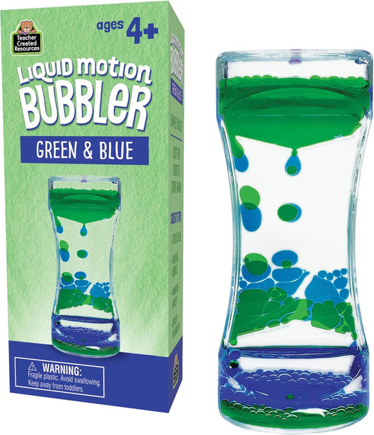 Green & Blue Liquid Motion Bubbler