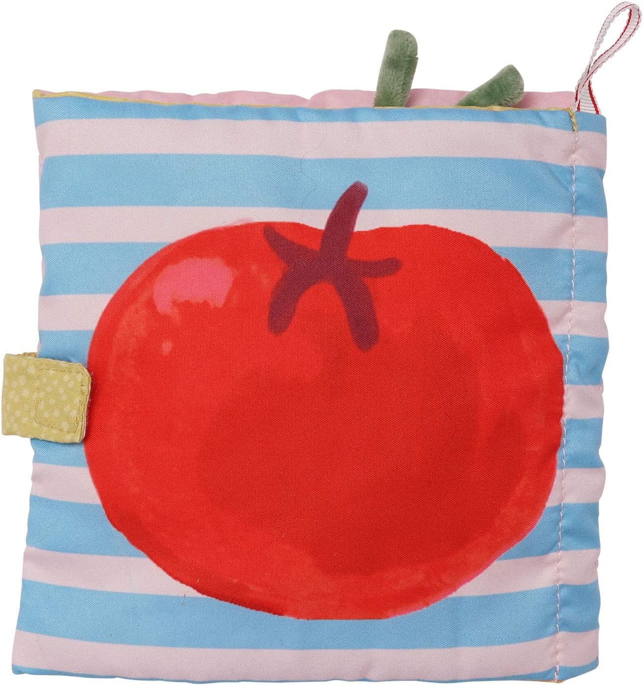 Manhattan Toy Mini-Apple Farm Soft Activity Crinkle Book for Baby & Toddler with Discovery Mirror and Textured Teether Multicolor