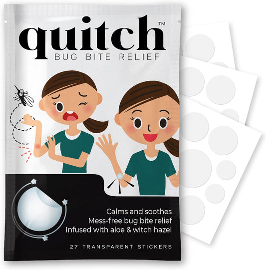 quitch Bug Bite Itch Relief Patch Kids, Bug Bite Patch, Summer Travel Essentials for Kids, Mosquito Bug Bite Thing Alternative Summer Camp Essentials Itch Relief, Baby hydrocortisone Alternative