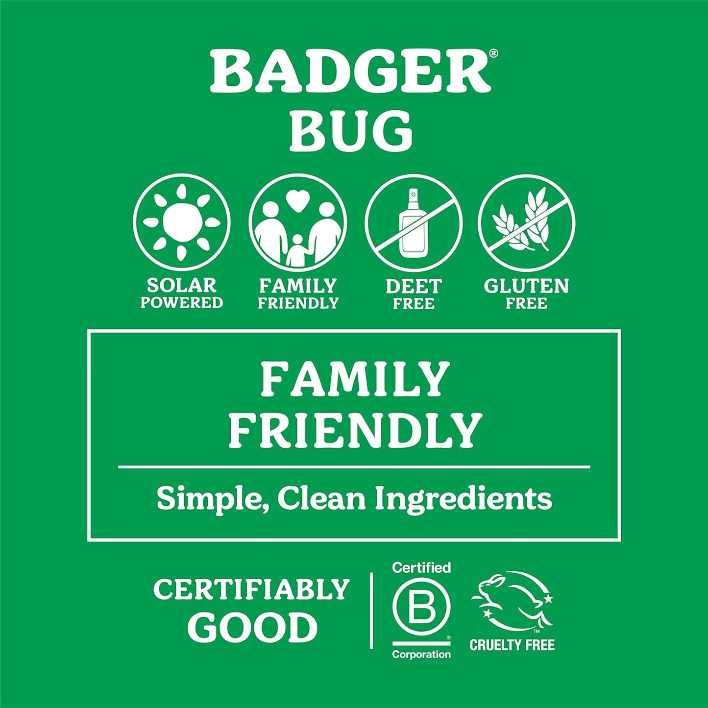 Badger Bug Repellent, Easy to Use Travel Stick, DEET-Free Mosquito Repellent & Insect Protection, Certified Organic Essential Oil Balm