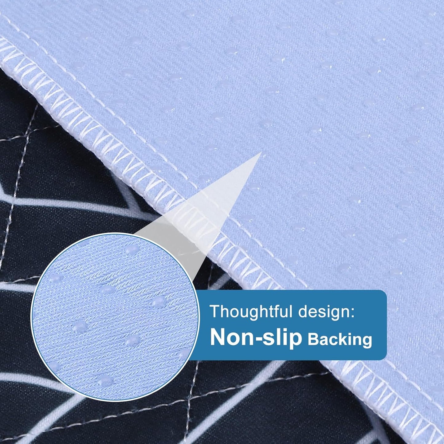 OUTCREATOR® Washable Bed Pads 34" x 76" (Pack of 2), Incontinence Mattress Protector, Anti-Slip Waterproof Underpads for Adults Kids Elderly Pets, Absorbency & Reusable Bedwetting Pads (Navy Blue)