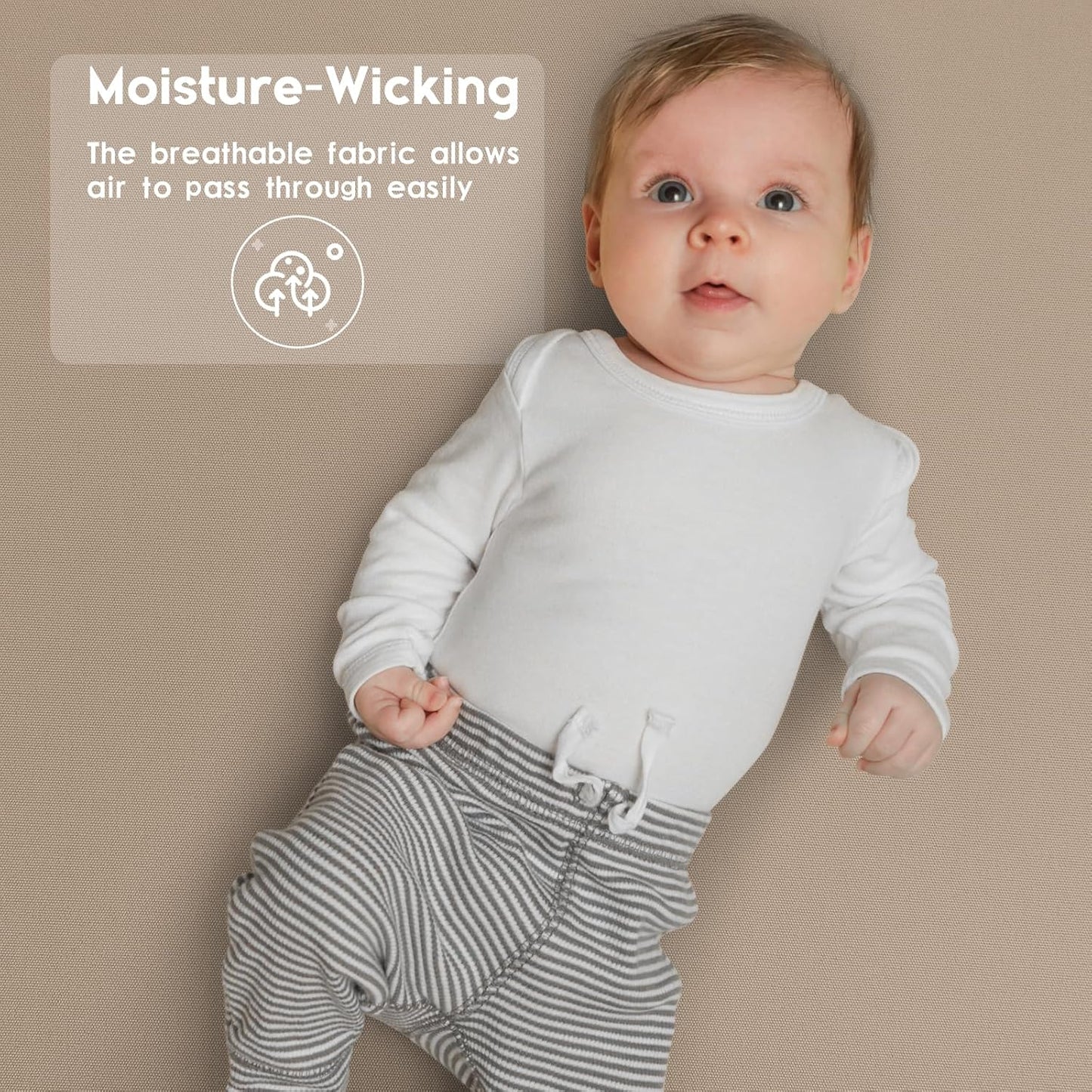 Yoofoss Baby Crib Sheets for Boys Girls, Fitted Crib Sheet 2 Pack for Standard Crib and Toddler Mattress, Super Soft Microfiber Baby Sheet 28x52x8in(Brown+Leaf)