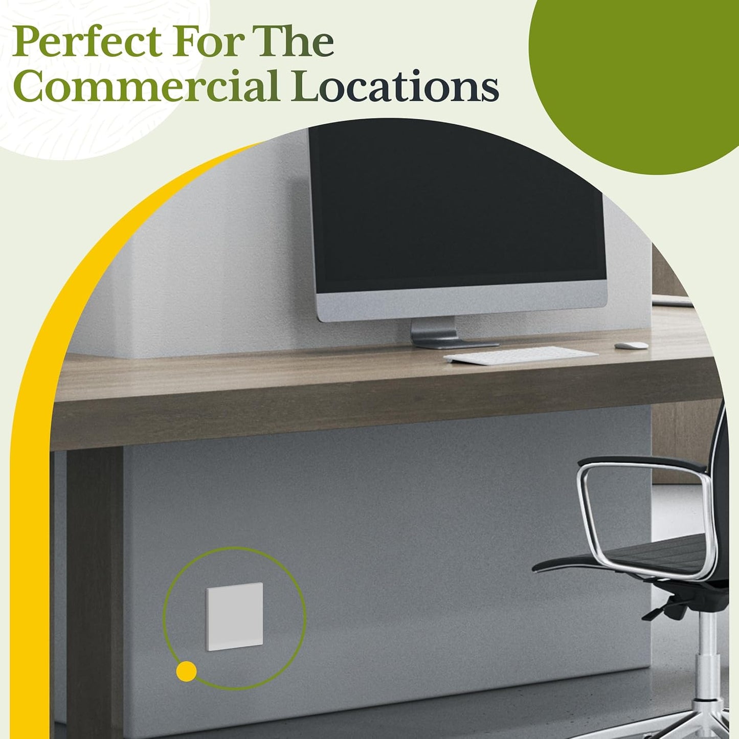 TG Screwless Double Blank Wall Plate, Child Safe Blank Device Outlet Cover, Mid-Size 2-Gang 4.88" H x 4.92" L, Polycarbonate Thermoplastic, UL Listed, SP-MB2-W5P, White (5 Pack)