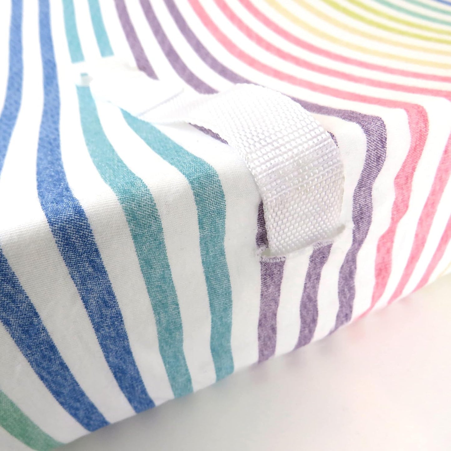HonestBaby Girls Organic Cotton Changing Pad Cover, Rainbow Stripe, One Size