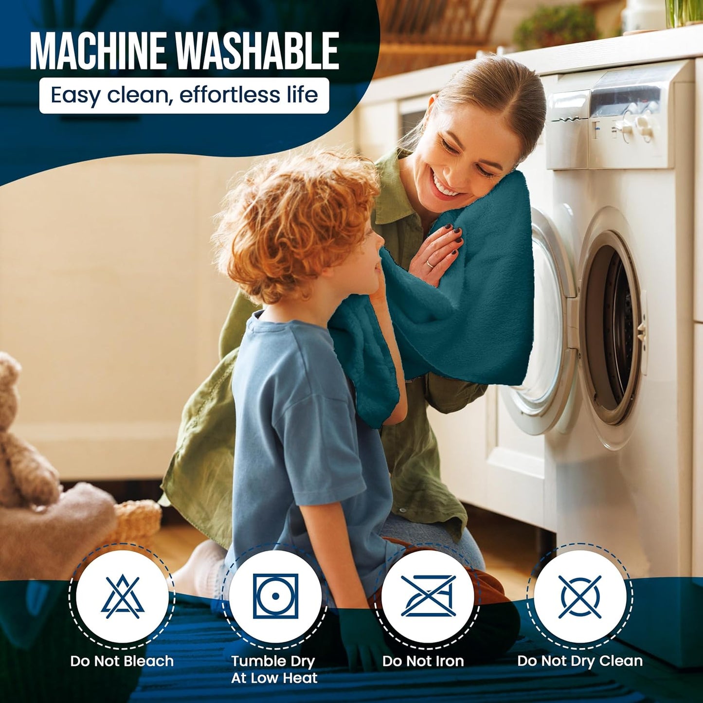 Utopia Bedding Waterproof Mattress Protector Queen Size, Premium Terry Mattress Cover 200 GSM, Breathable, Fitted Style with Stretchable Pockets (Teal)