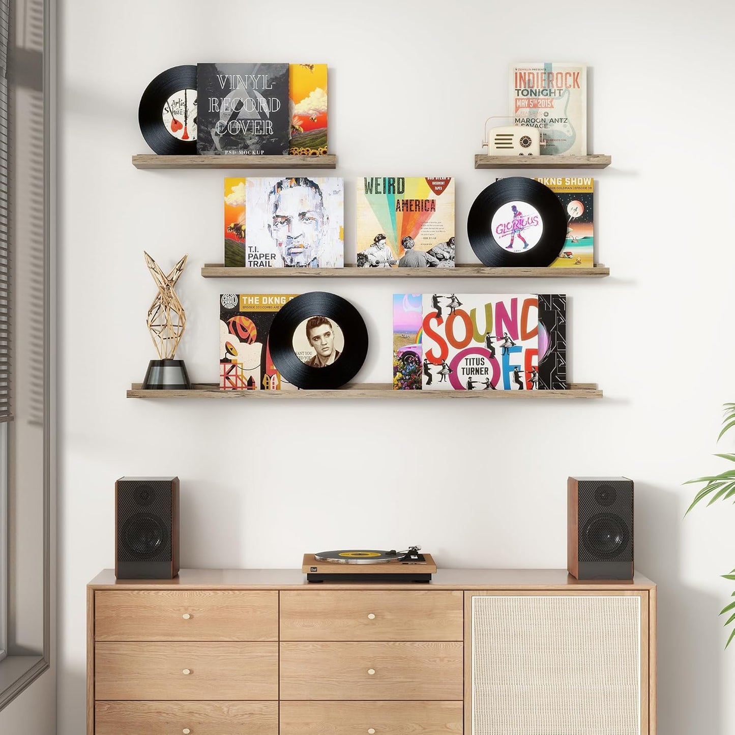 Floating Picture Ledge Shelves for Wall Set of 4, 72 Inch Wall Shelves with Lip Long Large Nursery Book Shelf for Toys Storage Kids Bookshelf Wall Mounted Living Room Bedroom Decor Frames