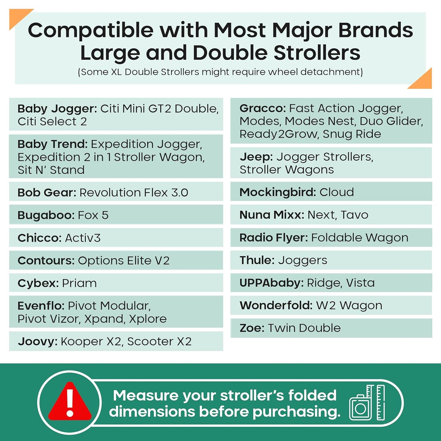 reperkid Large Stroller Bag for Airplane Travel, Blue, 47" H x 24" W x 15" D, Fits Most Large, Single, Double, Jogging Strollers – Premium Waterproof Cover, Adjustable Shoulder Straps