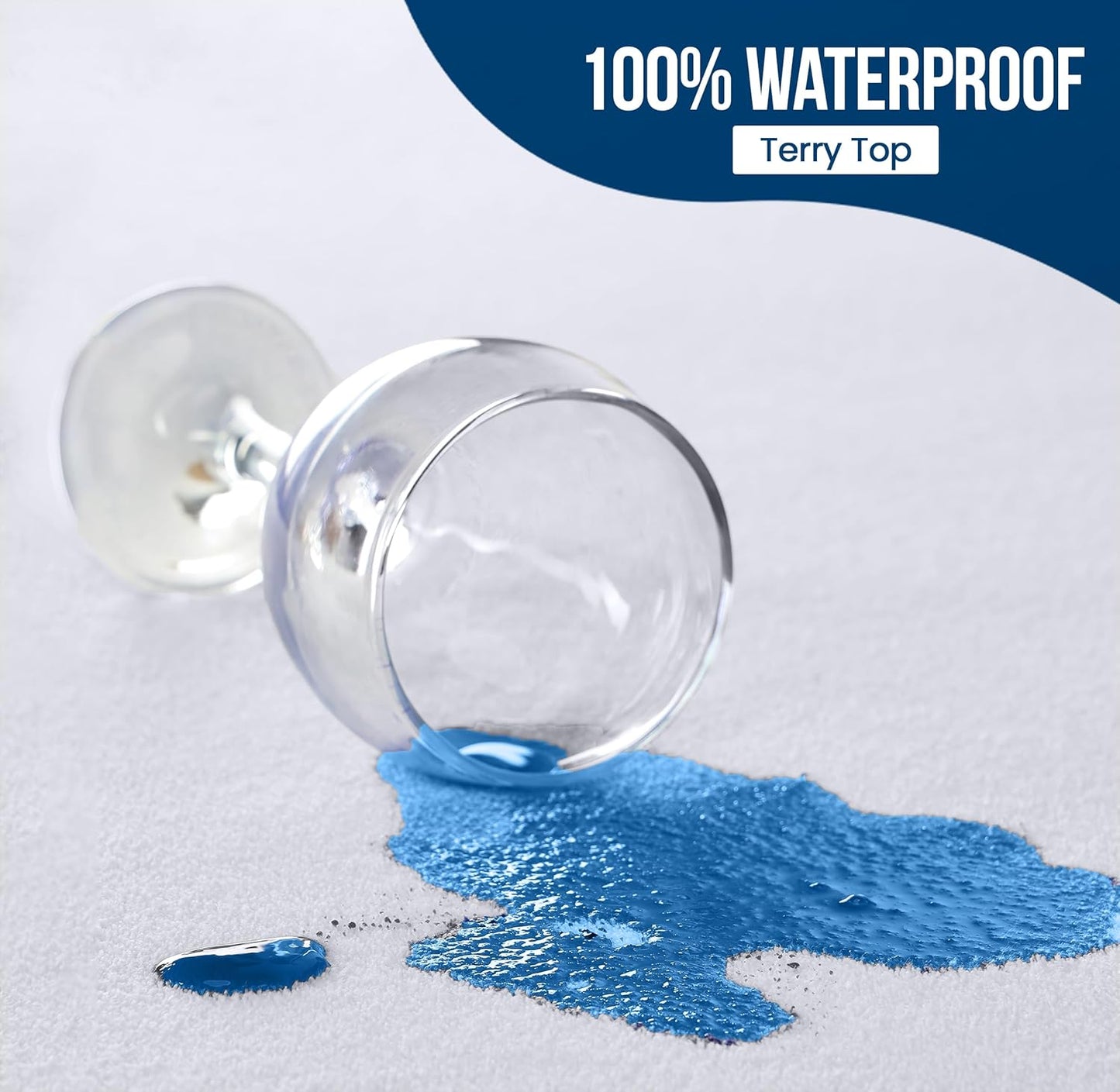 Utopia Bedding Waterproof Mattress Protector Queen Size (Pack of 14), Premium Terry Mattress Cover 200 GSM, Breathable, Fitted Style with Stretchable Pockets (White)