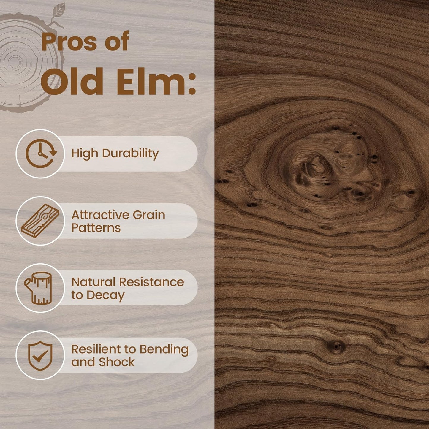 Rustic Elm Wood Floating Shelf for Wall, Live Edge 48"W x 9.2"D x 1.4"H, 1 Pack with Invisible Bracket, Large Wall Mounted Storage Shelf for Living Room Bedroom Kitchen Bathroom Decor, Walnut Finish