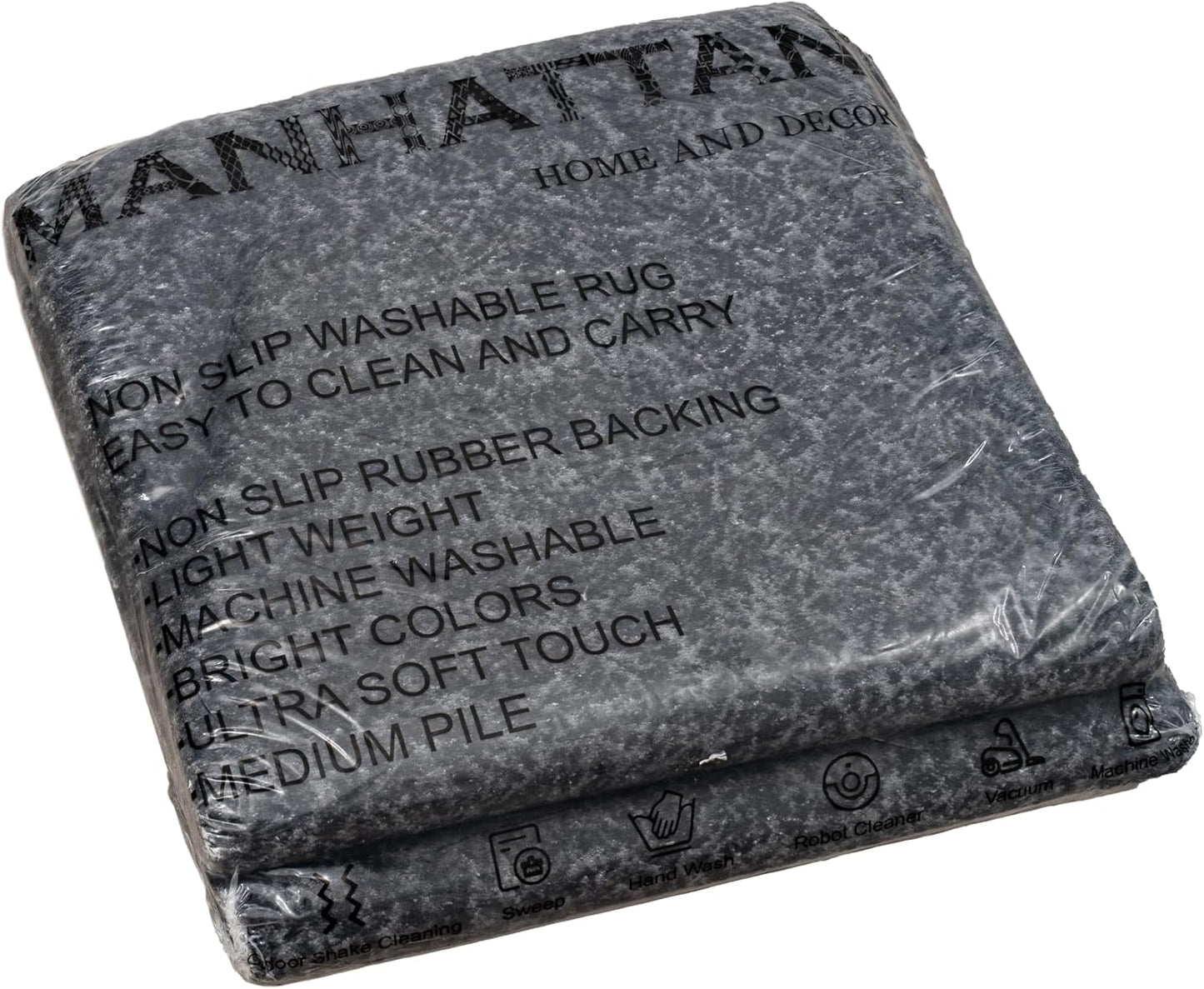 Non-Slip Washable 5x7 Area Rugs for Living Room Bedroom, Ultra Soft Bedside Rug, Indoor Floor Carpet for Kids Girls and Boys, Dorms, Nursery Rooms, Non-Skid Area Rug, Abstract Anthracite, 5' x 7'