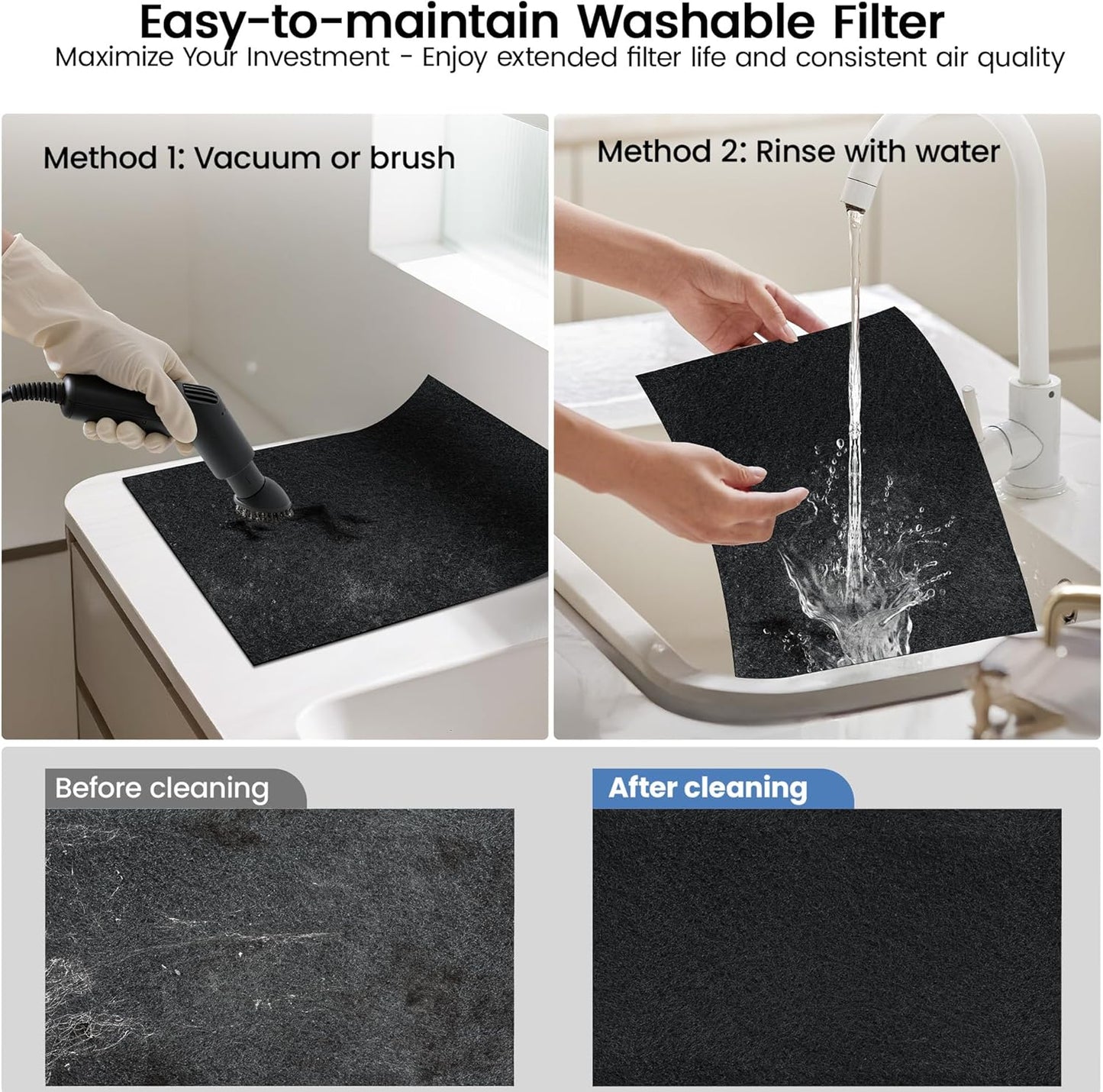 Air Purifiers for Home Large Room up to 3000 Ft², LUNINO Air Purifier with Auto & Pet Mode, 4 Fan Speeds, Aromatherapy, H13 HEPA Washable Filter for Allergies, Pet Hair, Smoke, Odors, Pollen, Dust