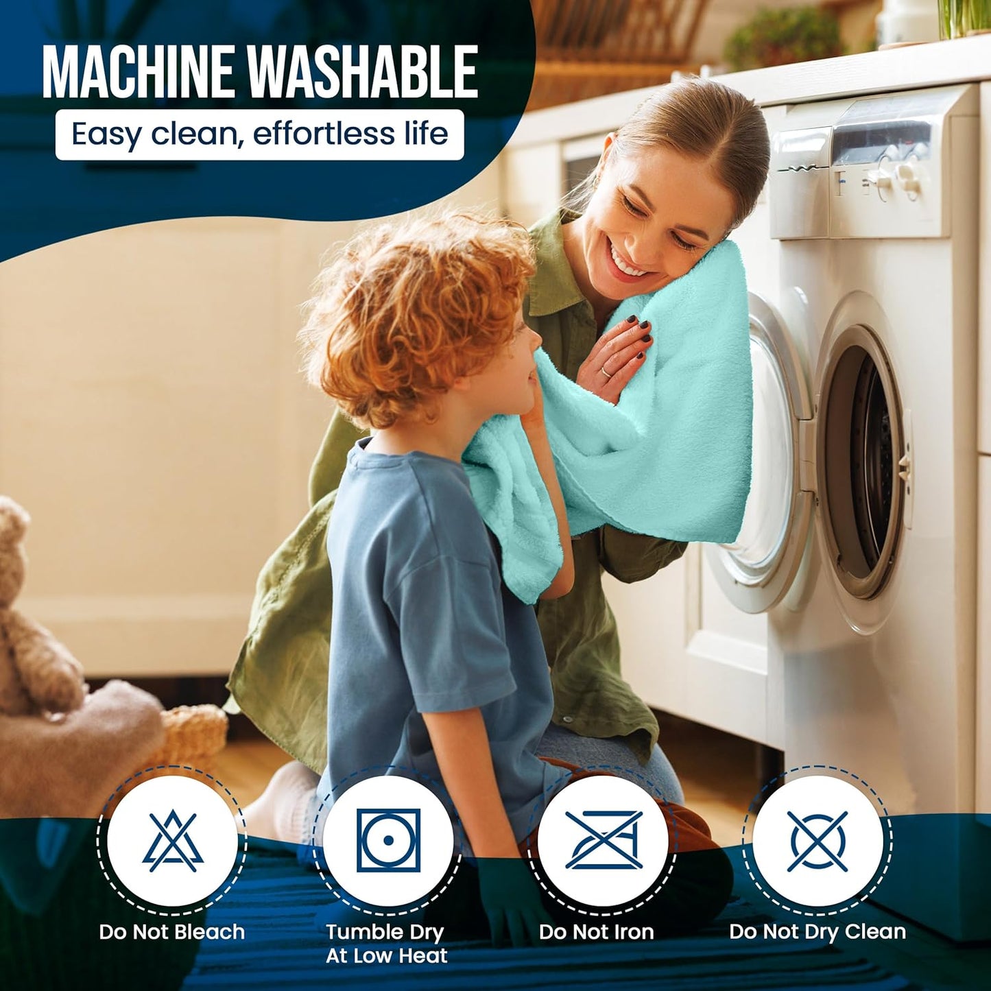 Utopia Bedding Waterproof Mattress Protector Full Size, Premium Terry Mattress Cover 200 GSM, Breathable, Fitted Style with Stretchable Pockets (Spa Blue)